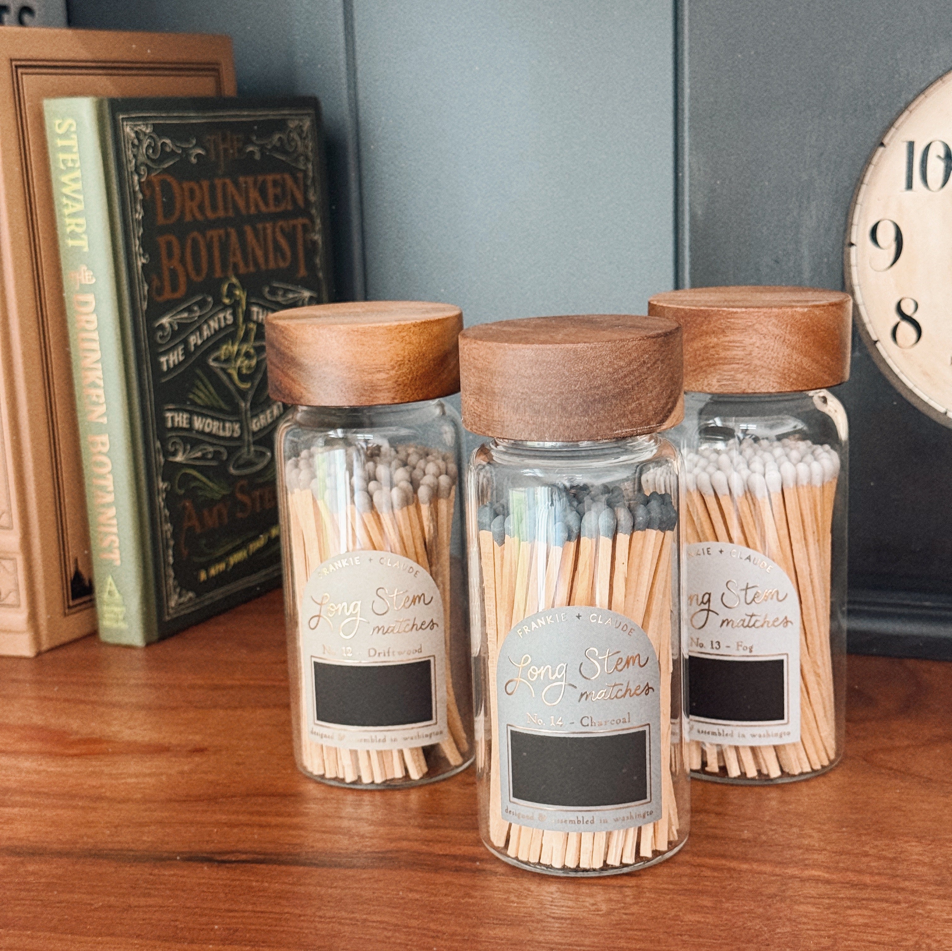 Driftwood Neutral Long Stem Match Jar