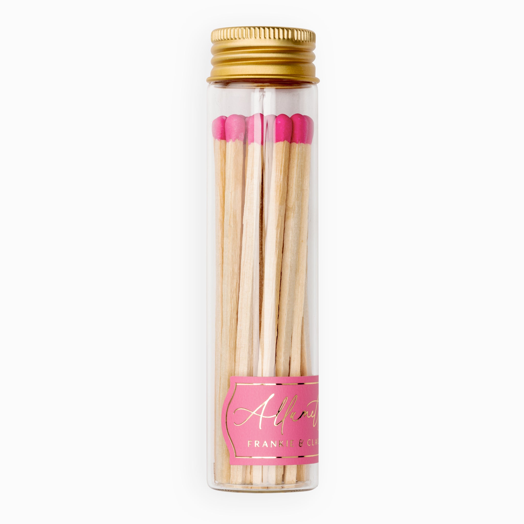 Hot Pink Tall Allumette Match Jar