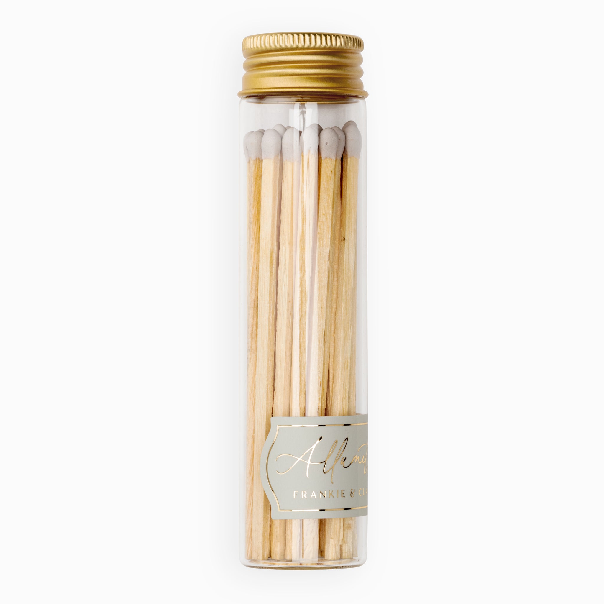 Fog Gray Tall Allumette Match Jar