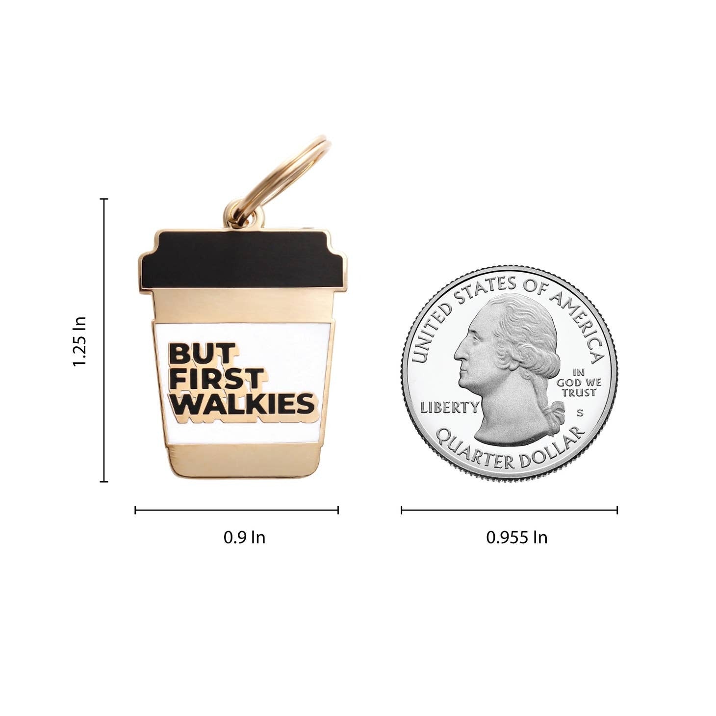 But First Walkies Pet Id Tag