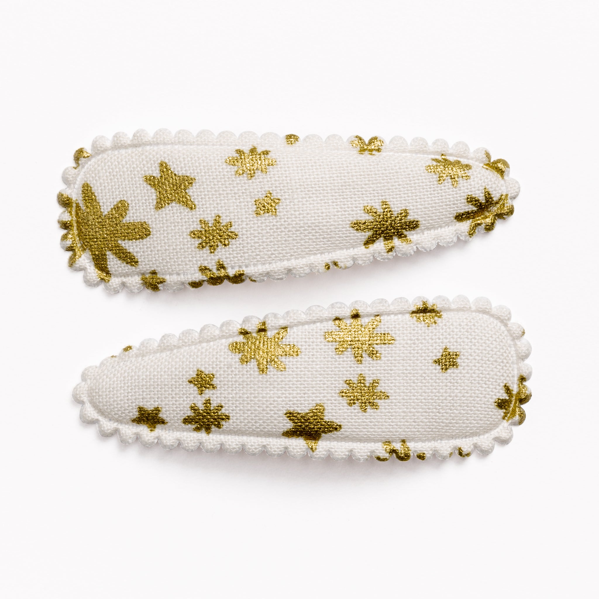 Clara Metallic Gold Stars Hair Clips