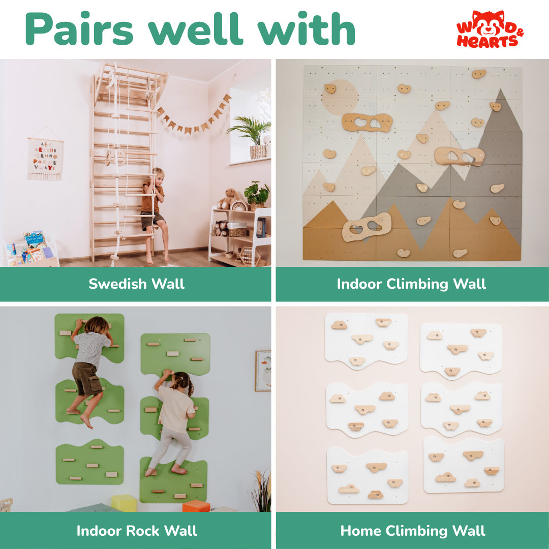 Wooden Climbing Playhouse for Toddlers