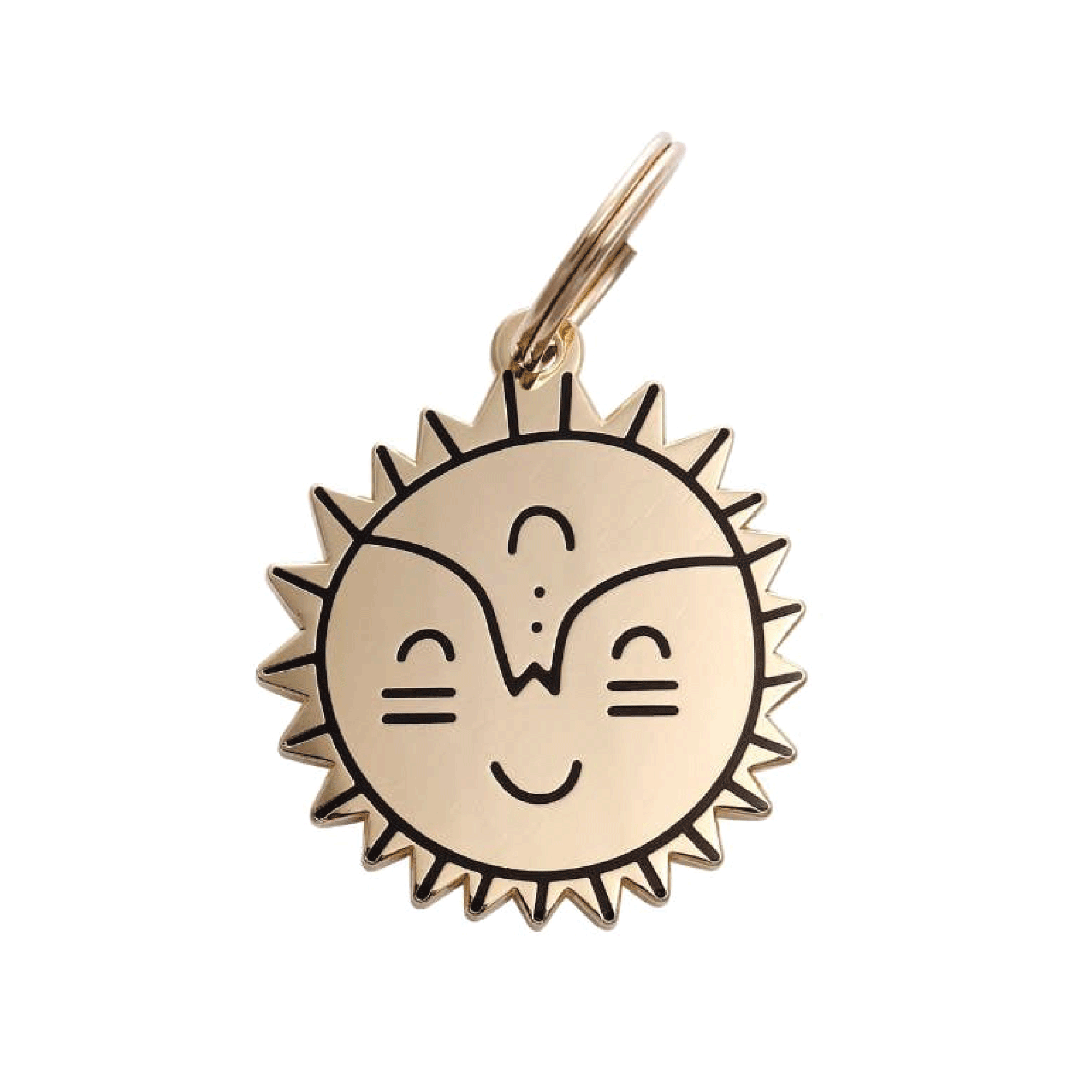 Smiling Sun Pet Id Tag