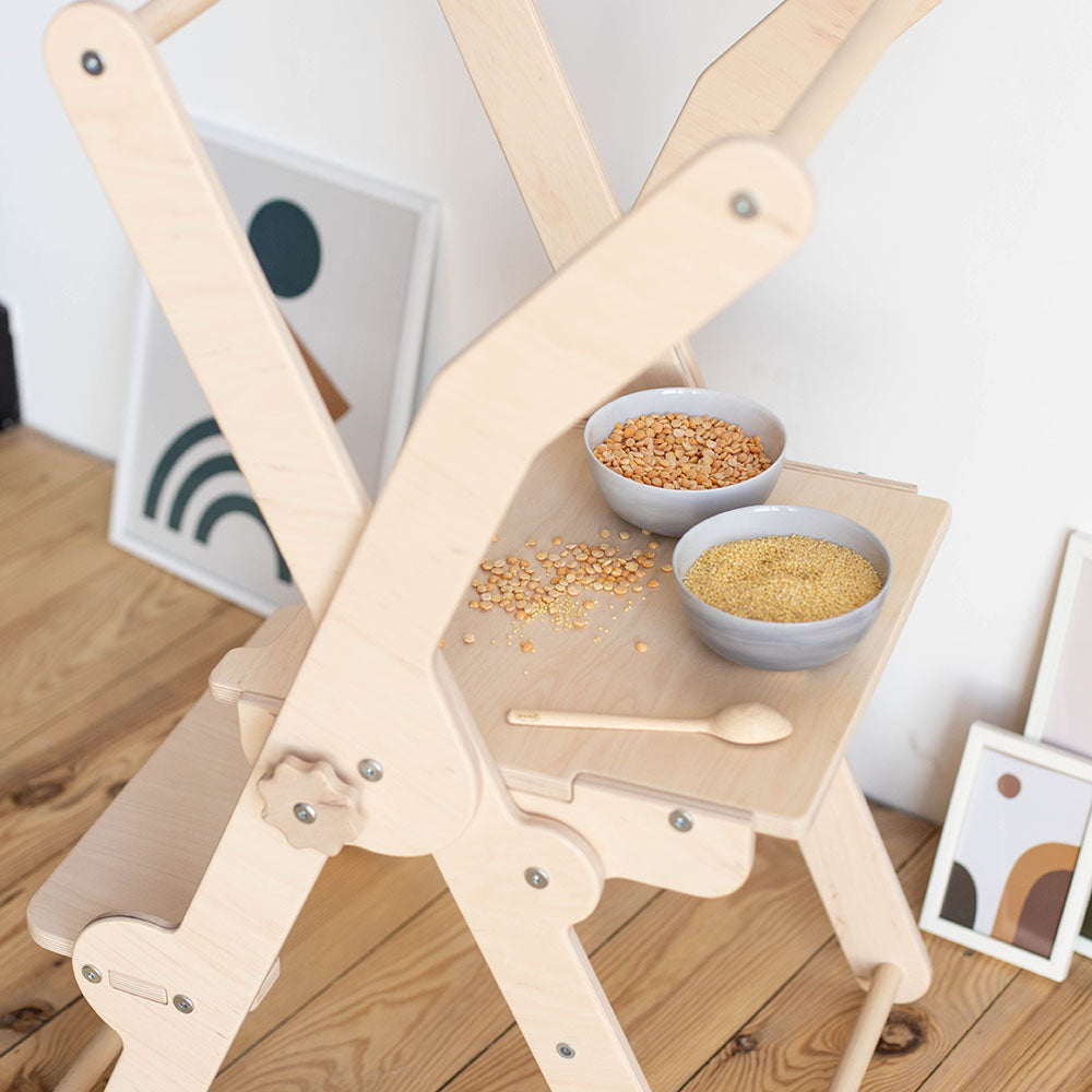 Foldable Learning Tower & Table for Toddlers