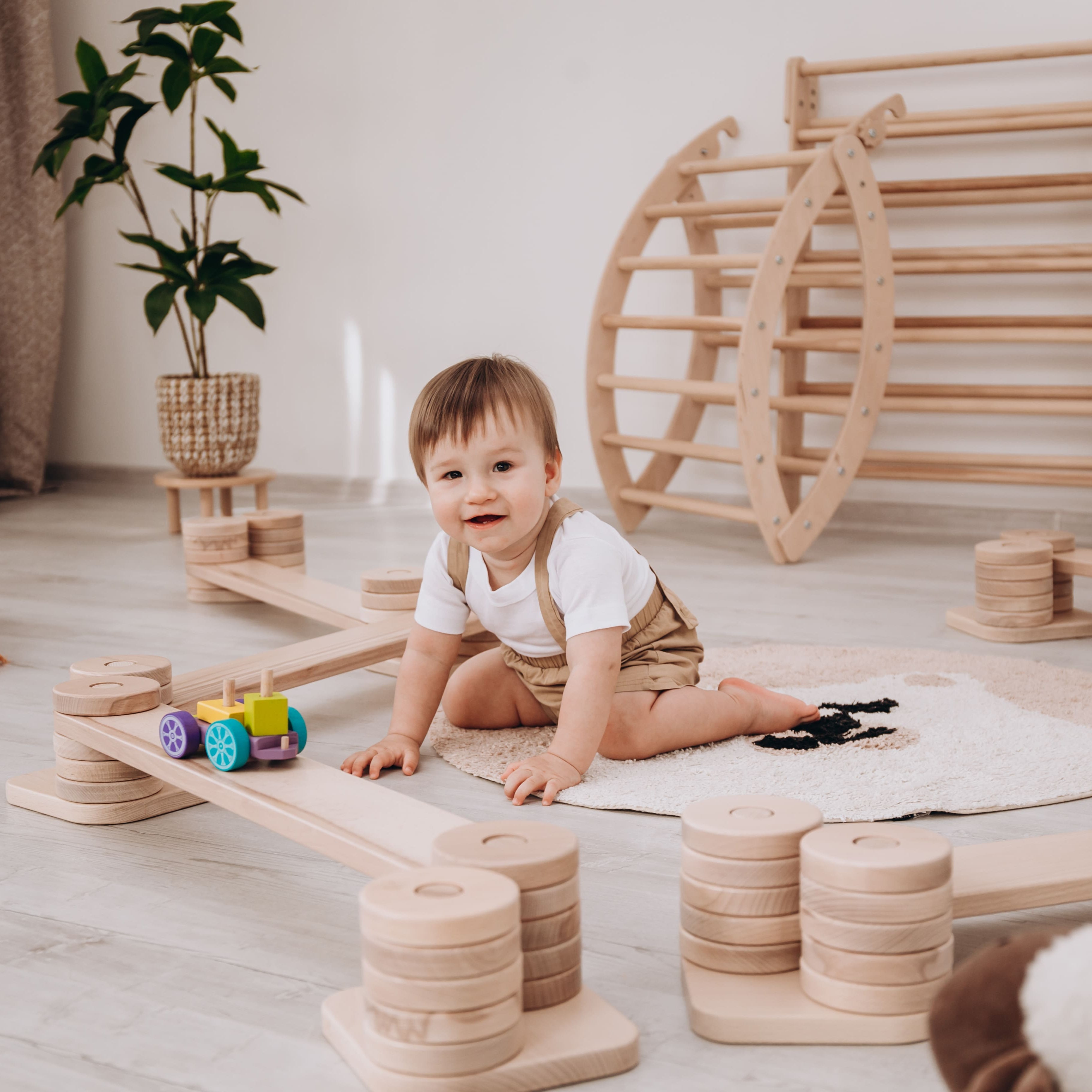 Wooden Balance Beam for Kids