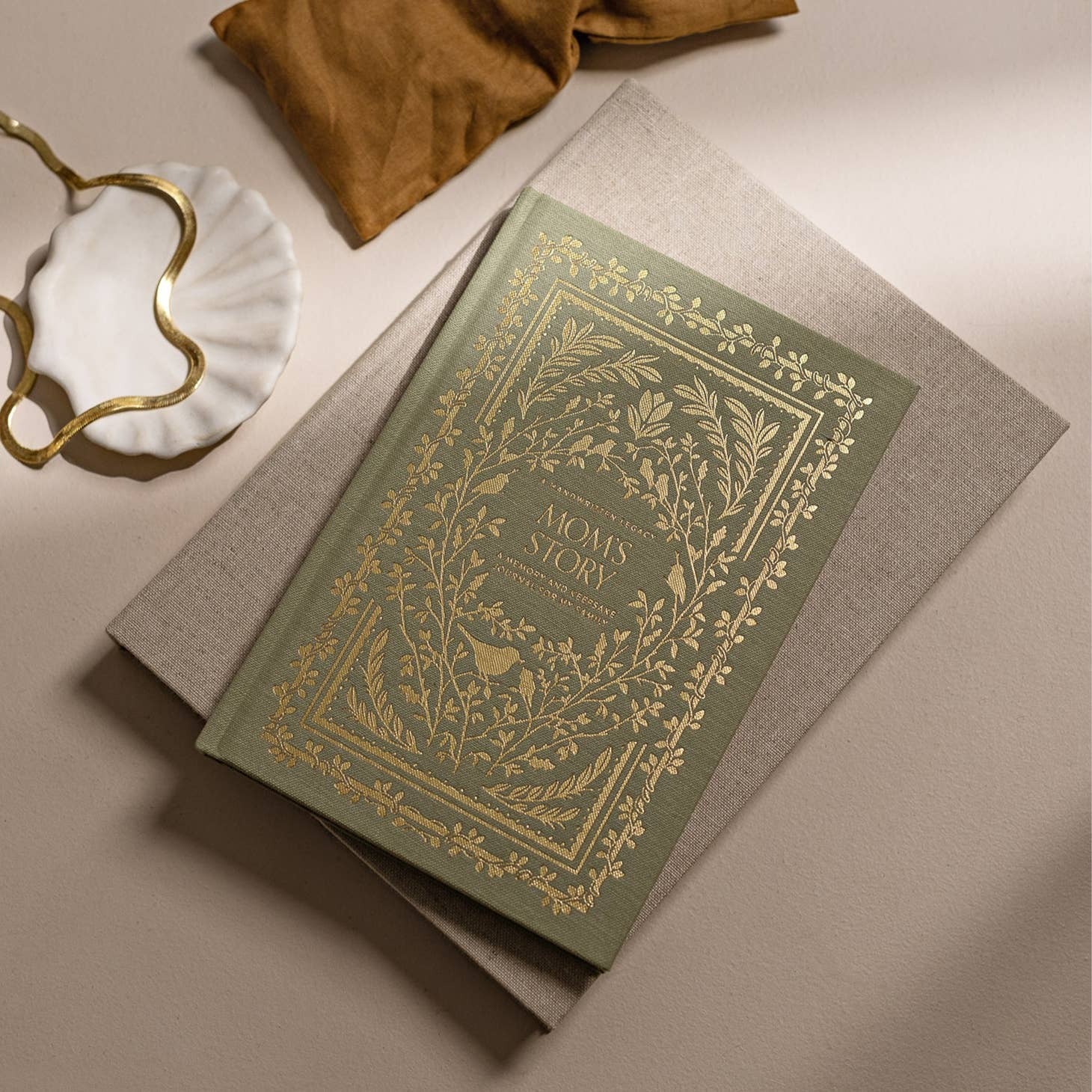 Mom's Story Keepsake Memory Book & Journal