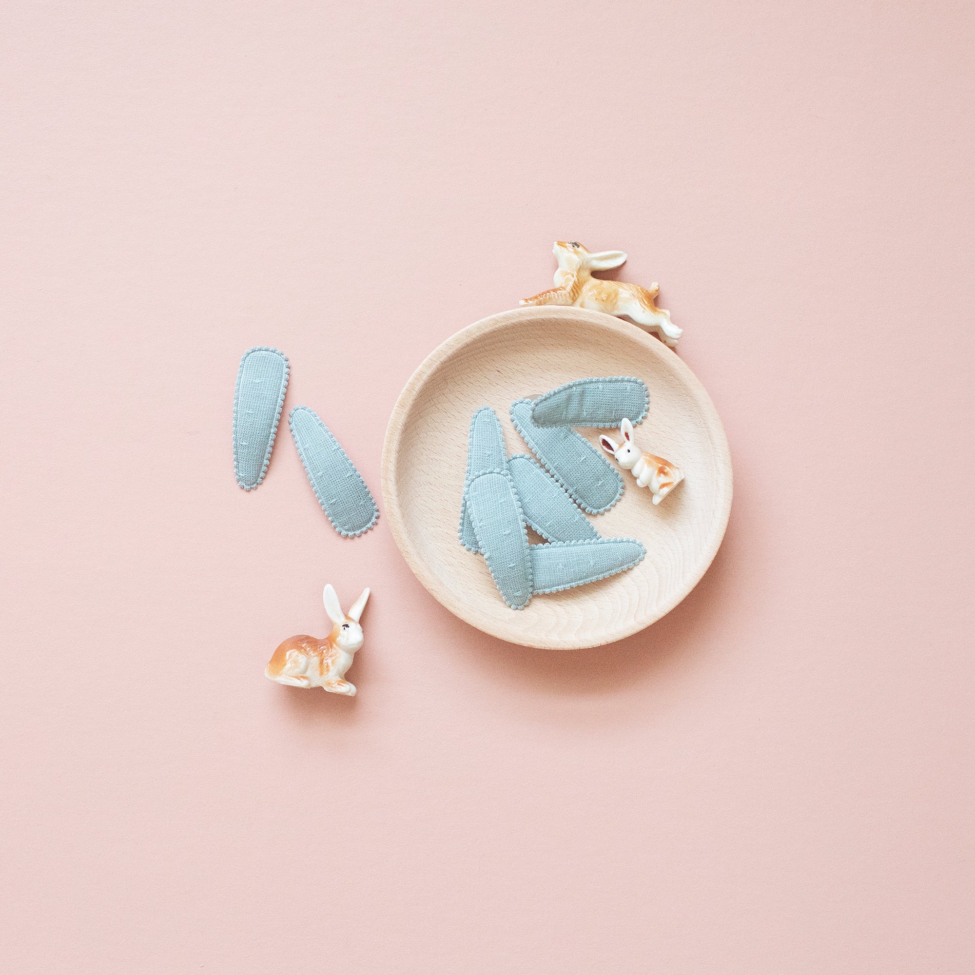 Denali Gray Plaid Hair Clips