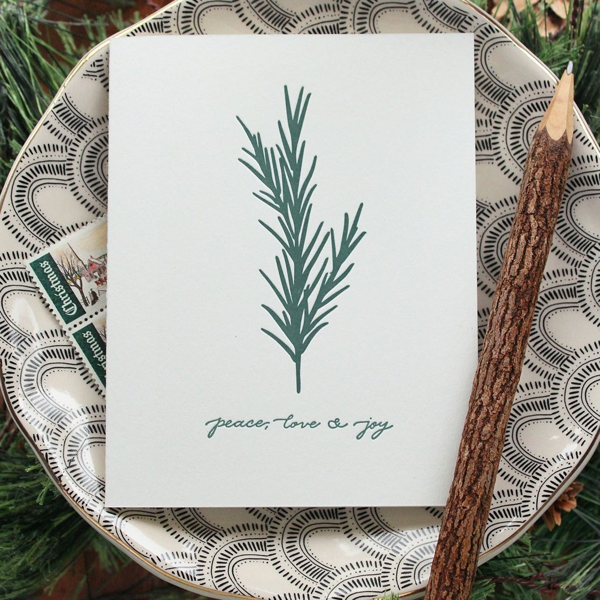 Peace, Love & Joy Holiday Card