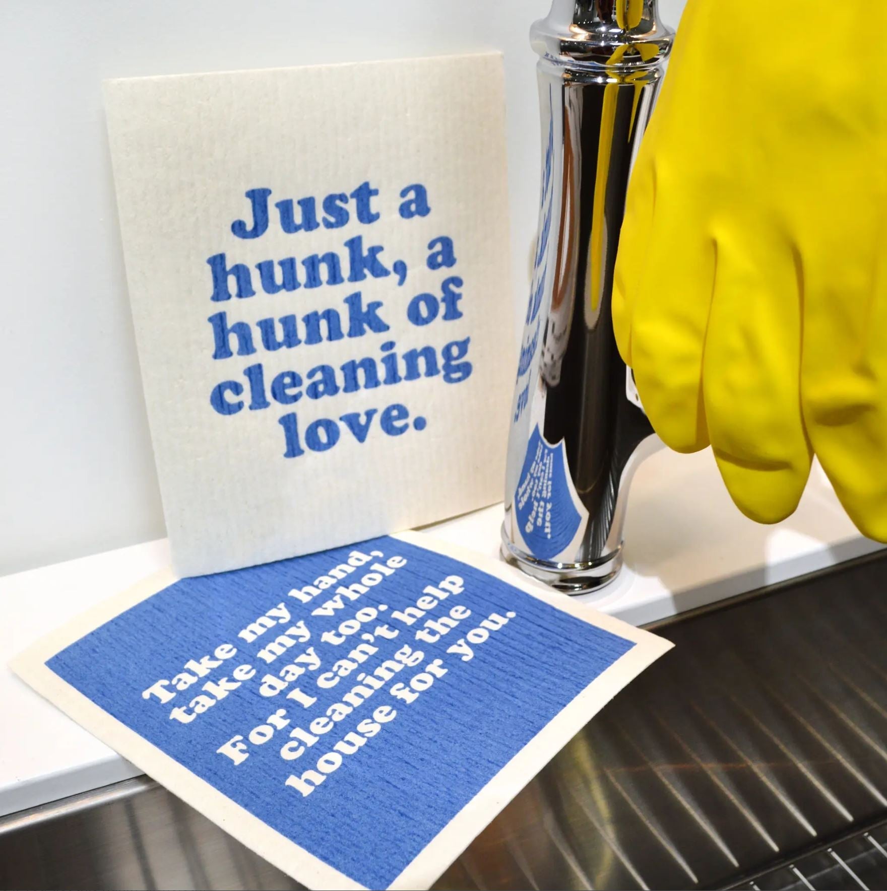 Just a Hunk of Cleaning Love Swedish Dishcloth