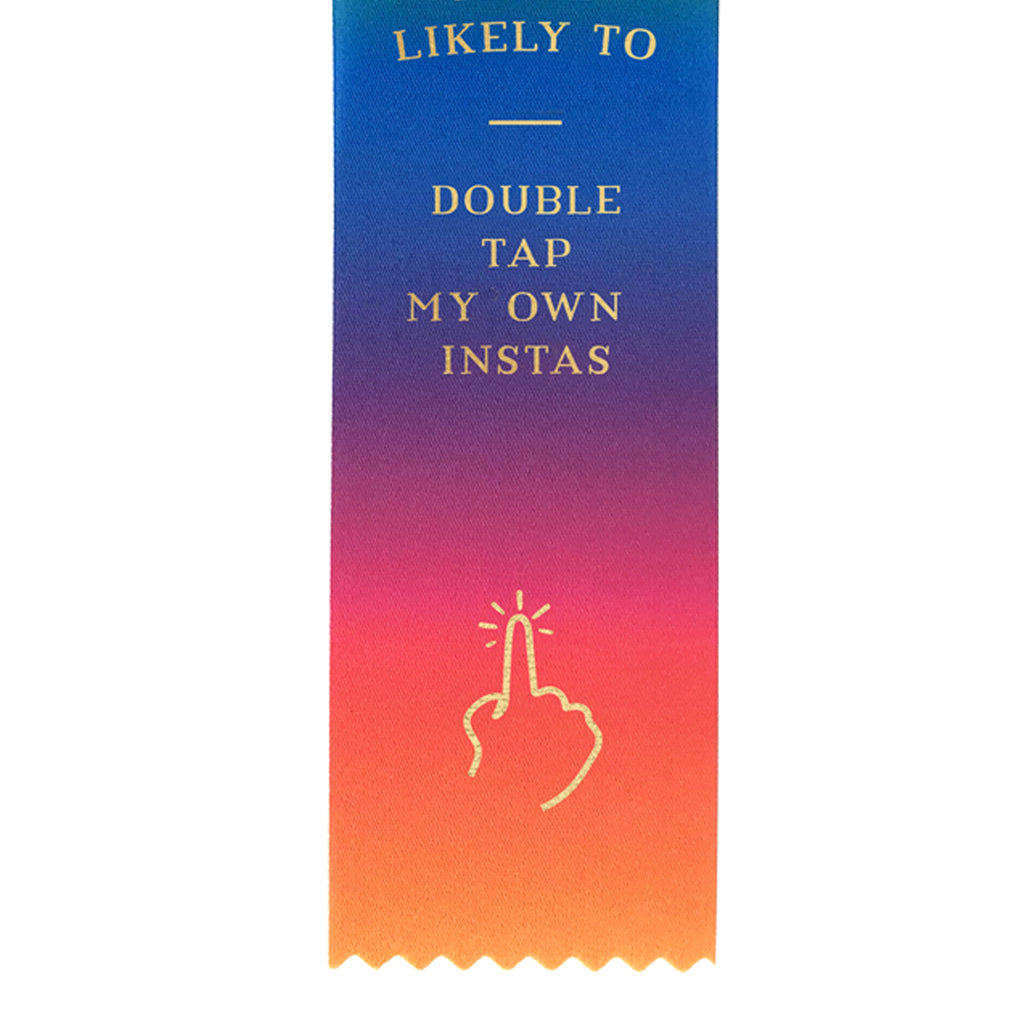 Double Tap Instas Award Ribbon