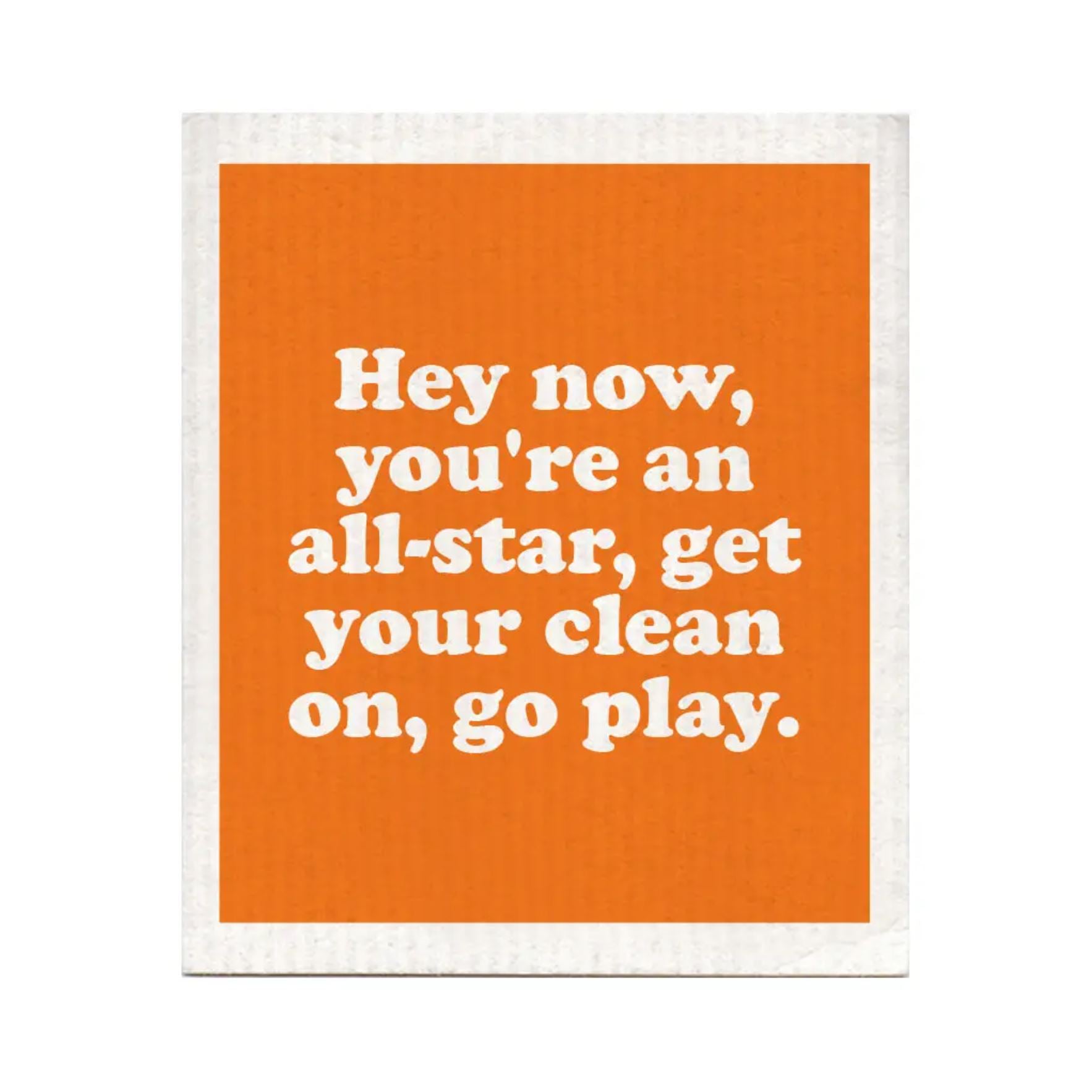 Hey Now Your an All-Star Swedish Dishcloth