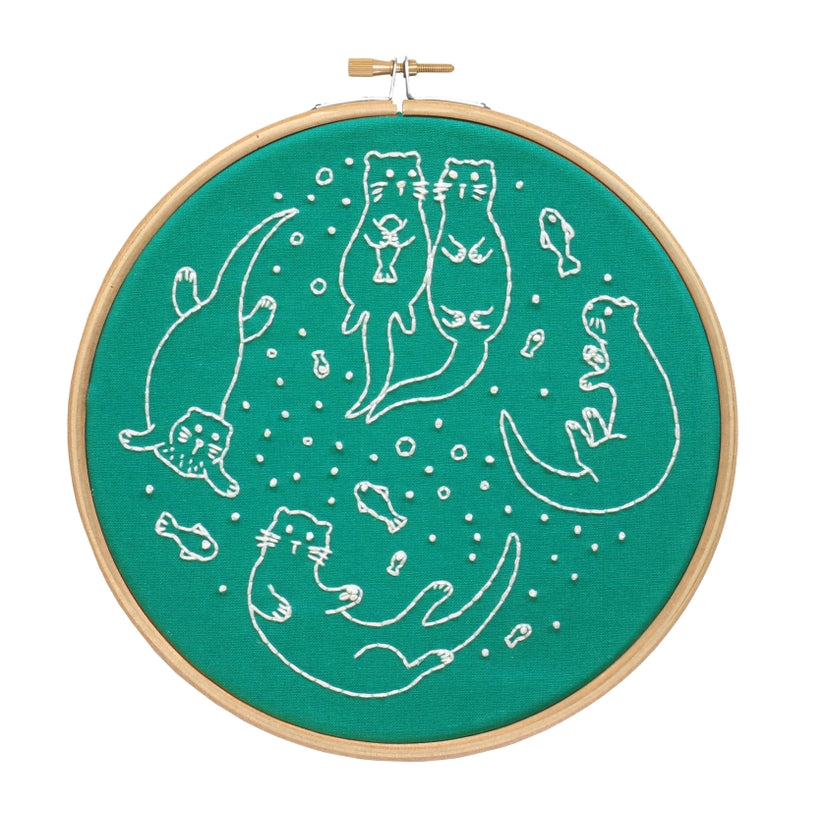 Awesome Otters Embroidery Kit