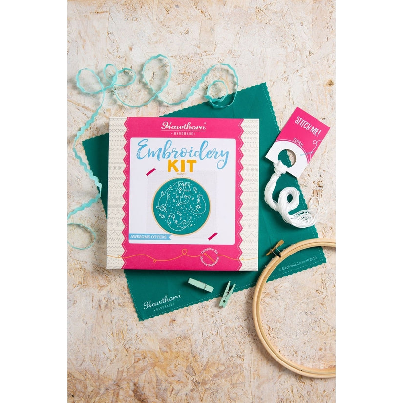 Awesome Otters Embroidery Kit