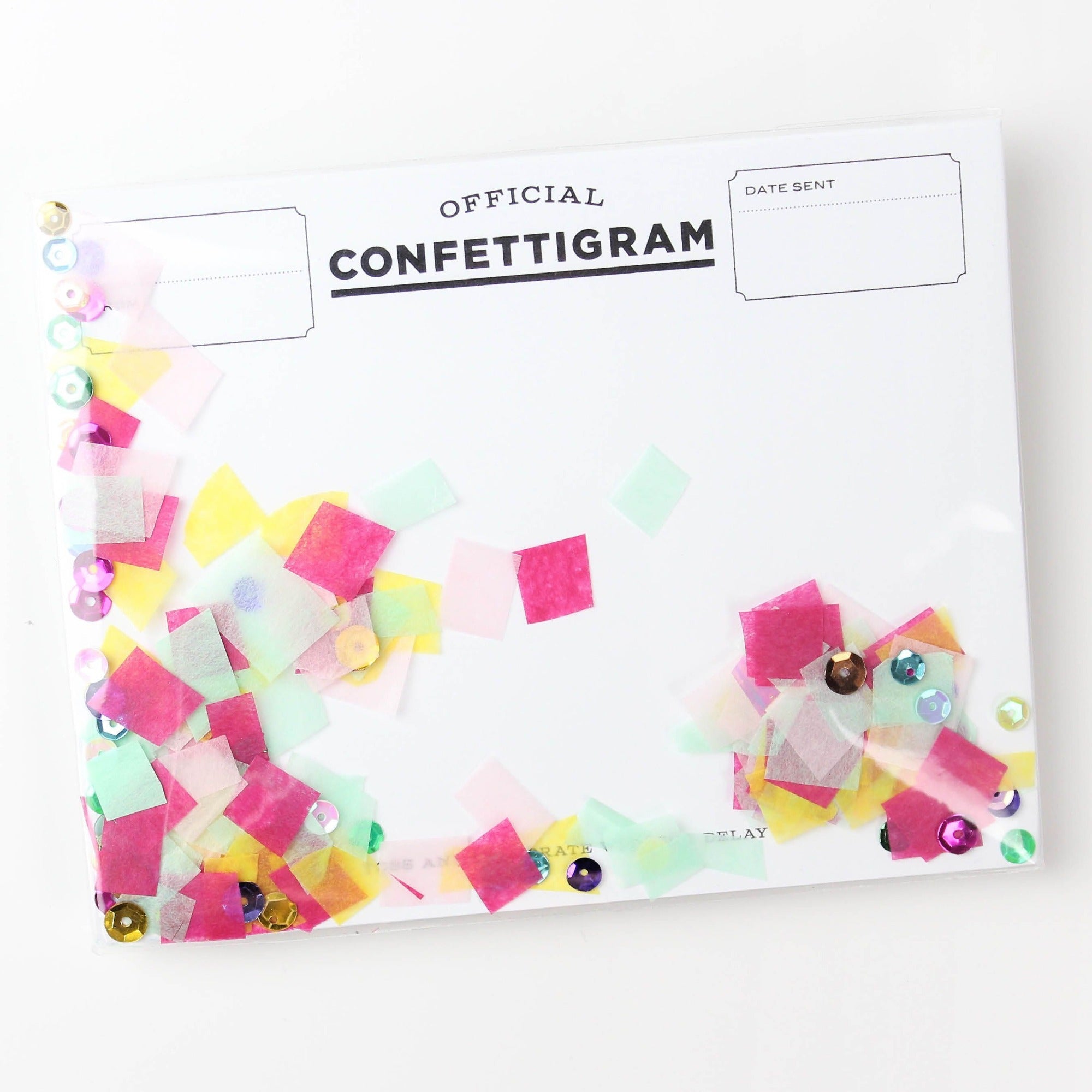 Birthday Brights Confettigram Card