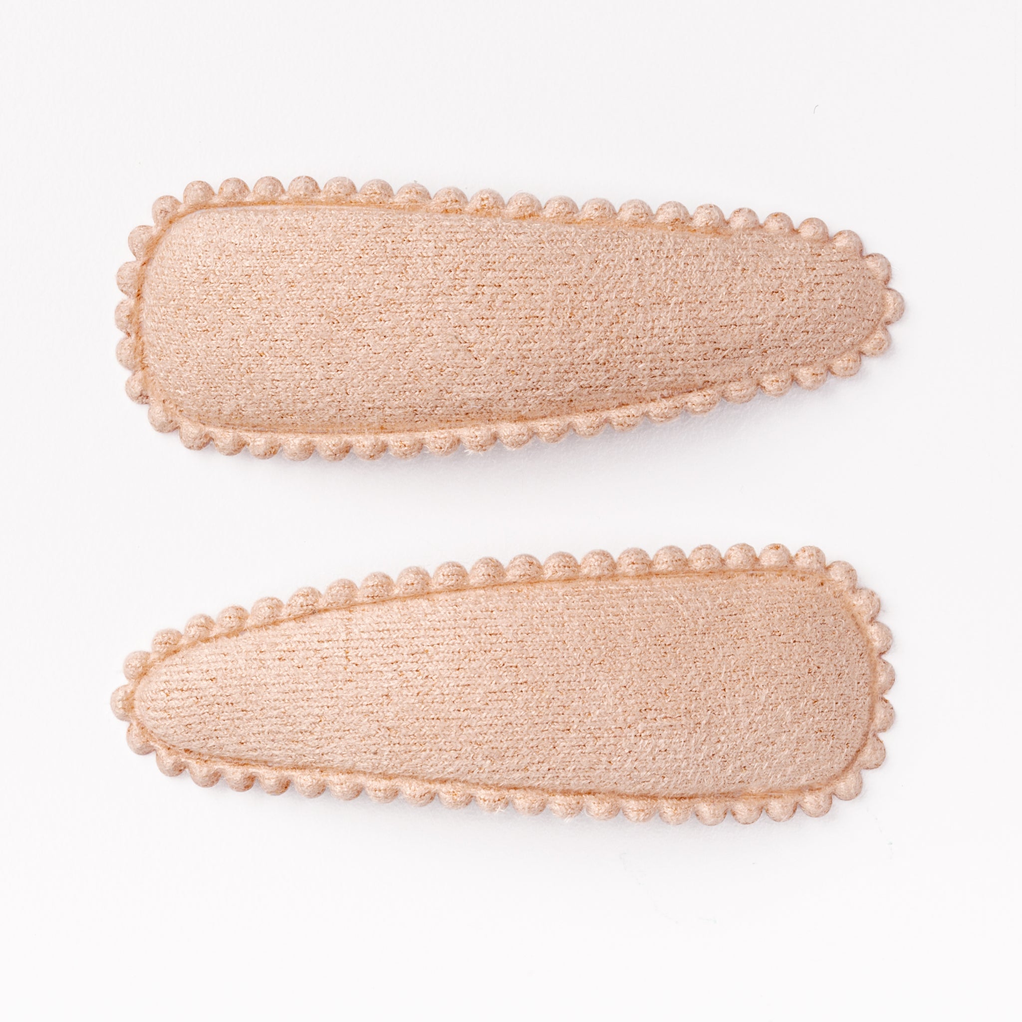 Blush Pink Suede Hair Clips