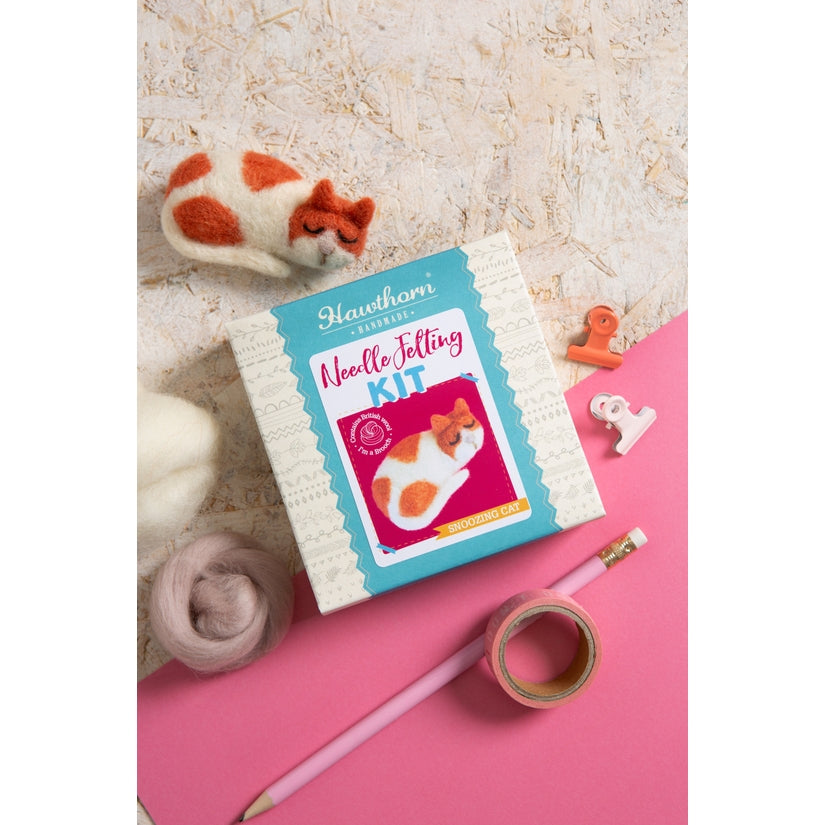 Cat Brooch Felting Kit