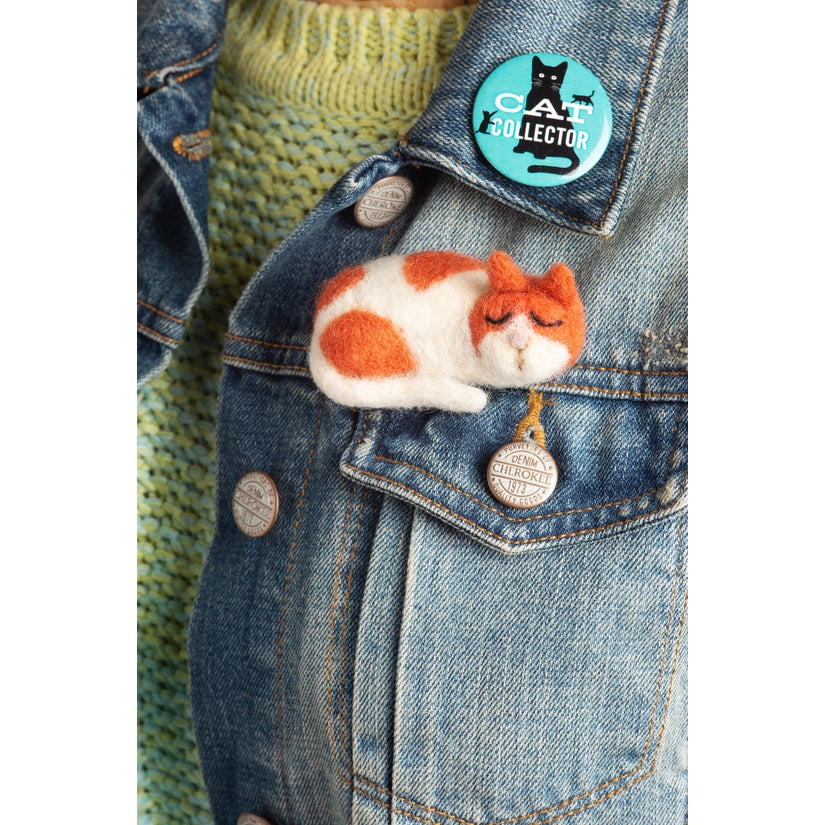 Cat Brooch Felting Kit