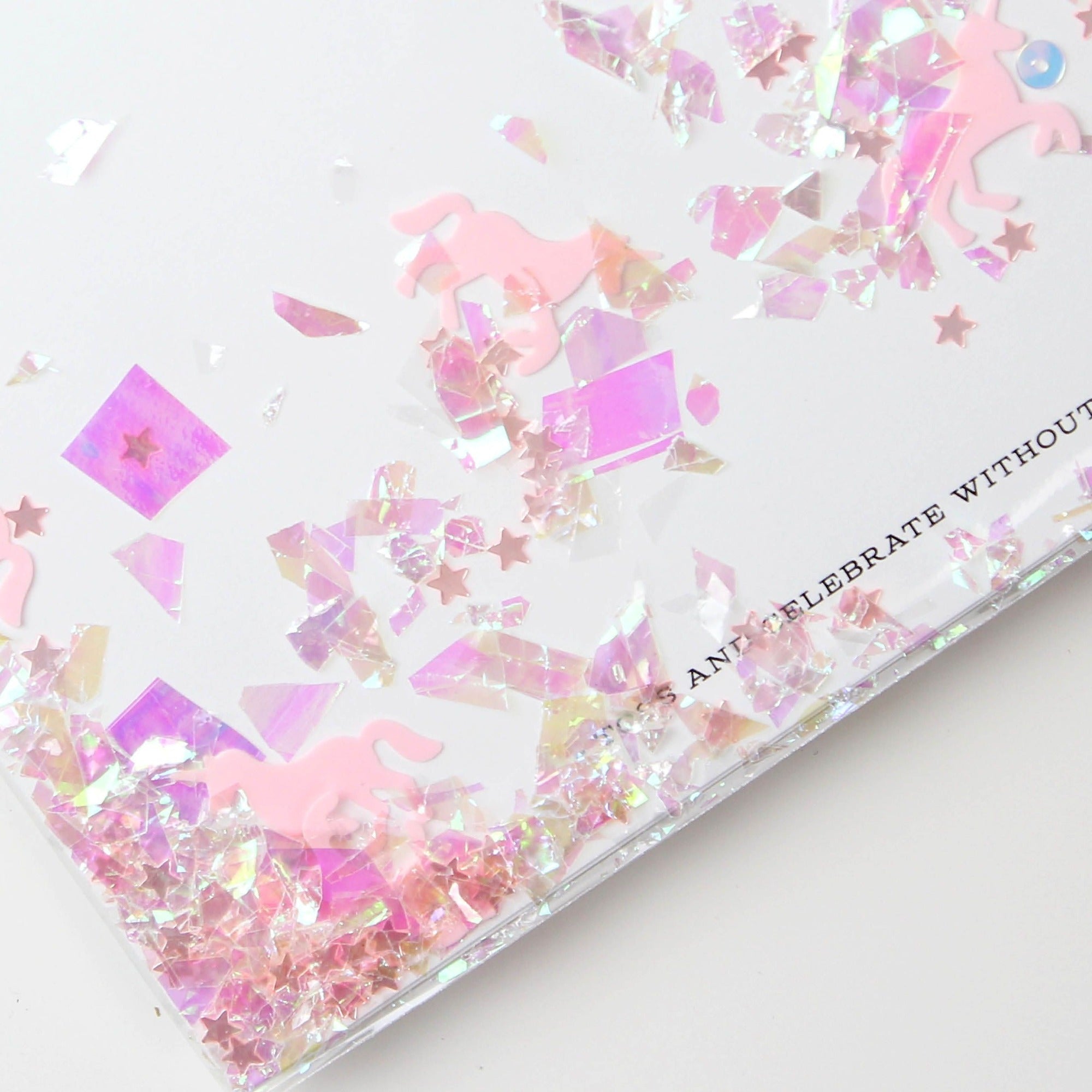 Unicorn Confettigram Card