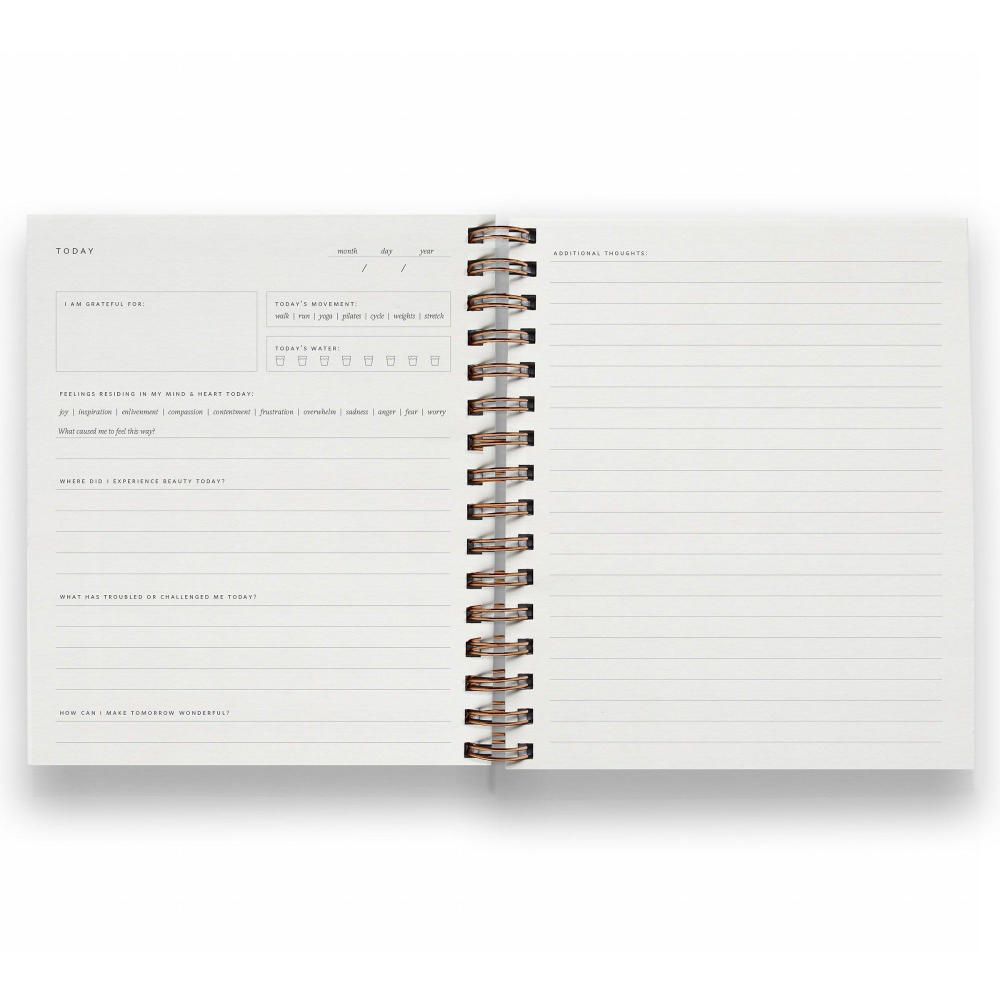 Daily Pause Journal in Dusty Rose