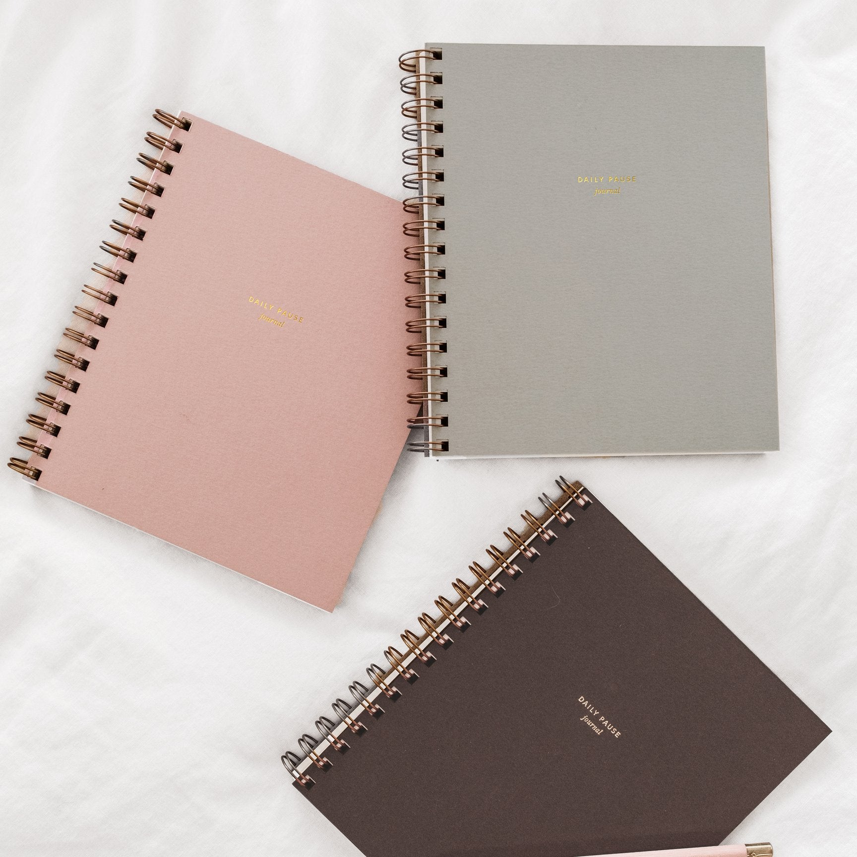 Daily Pause Journal in Dusty Rose