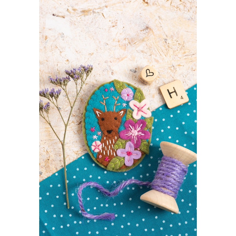 Deer Felt Brooch Craft Kit