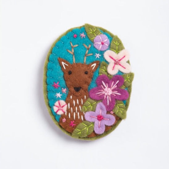 Deer Felt Brooch Craft Kit