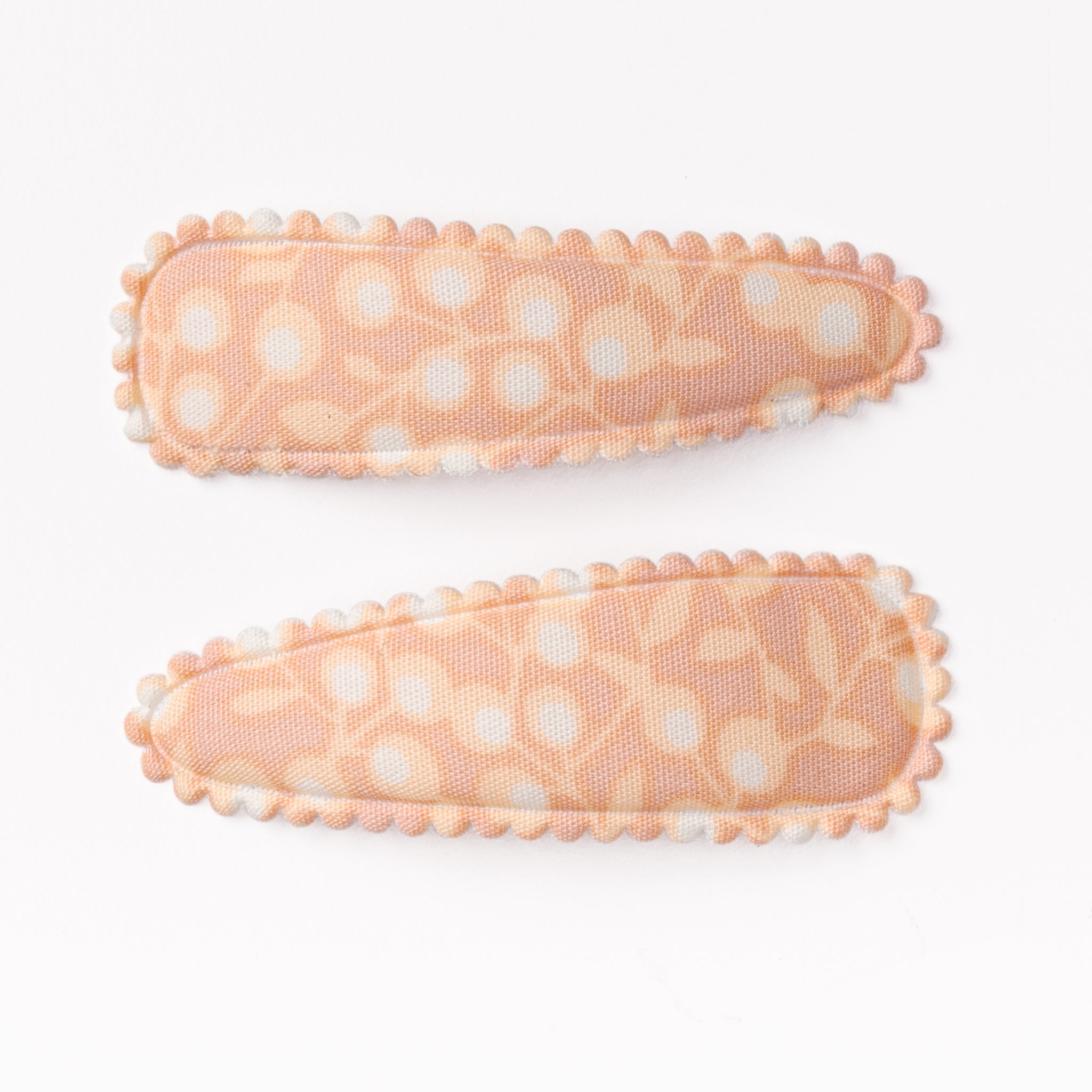 Delilah Peach Floral Hair Clips