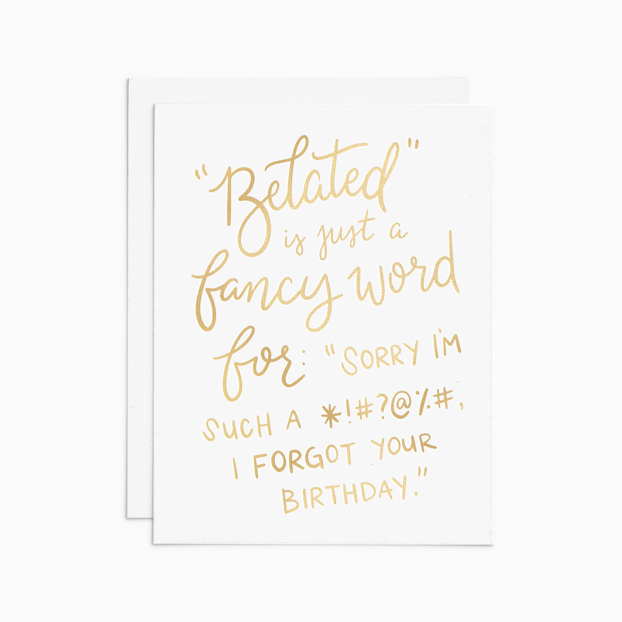 Belated Birthday Card