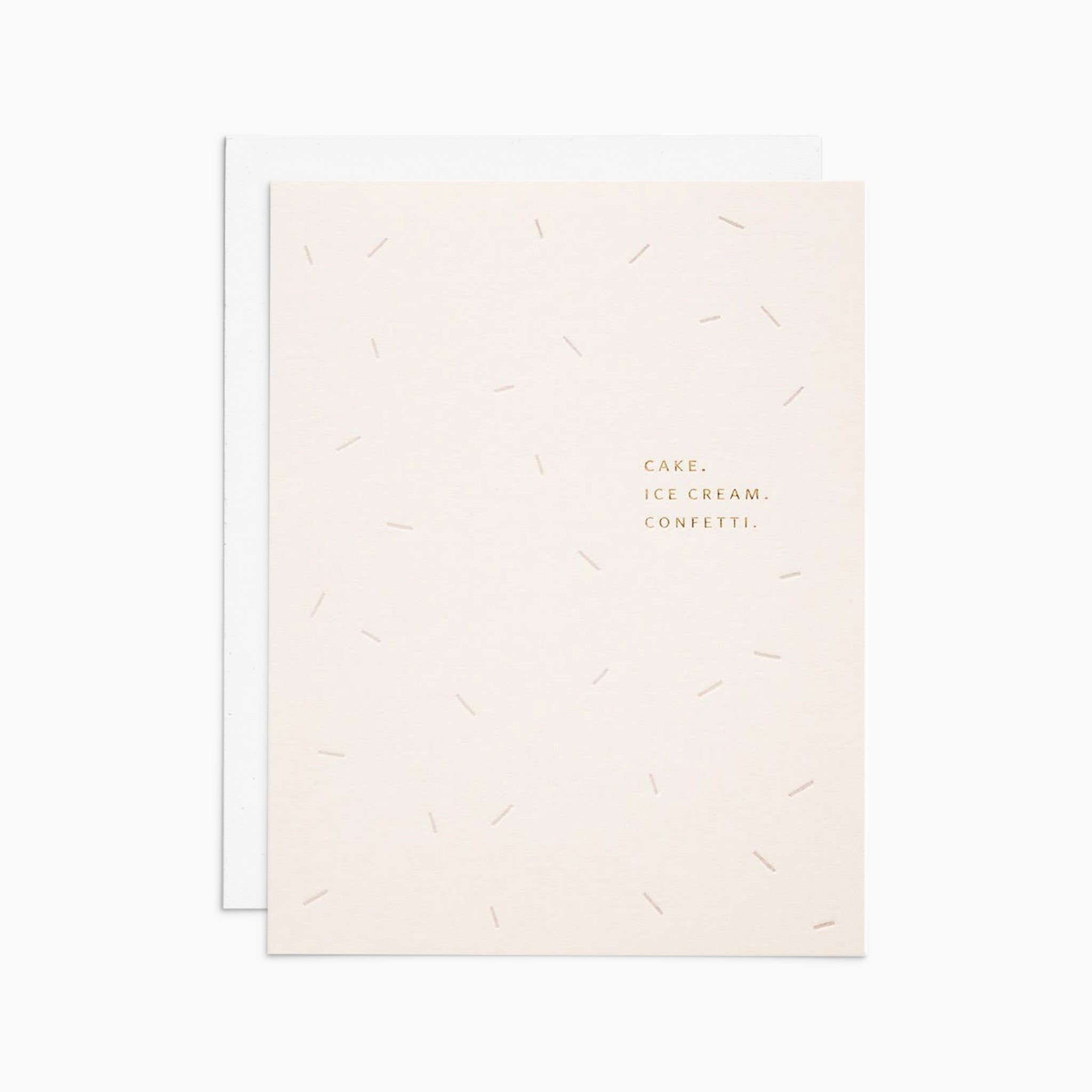 Cake, Confetti, Ice Cream Card