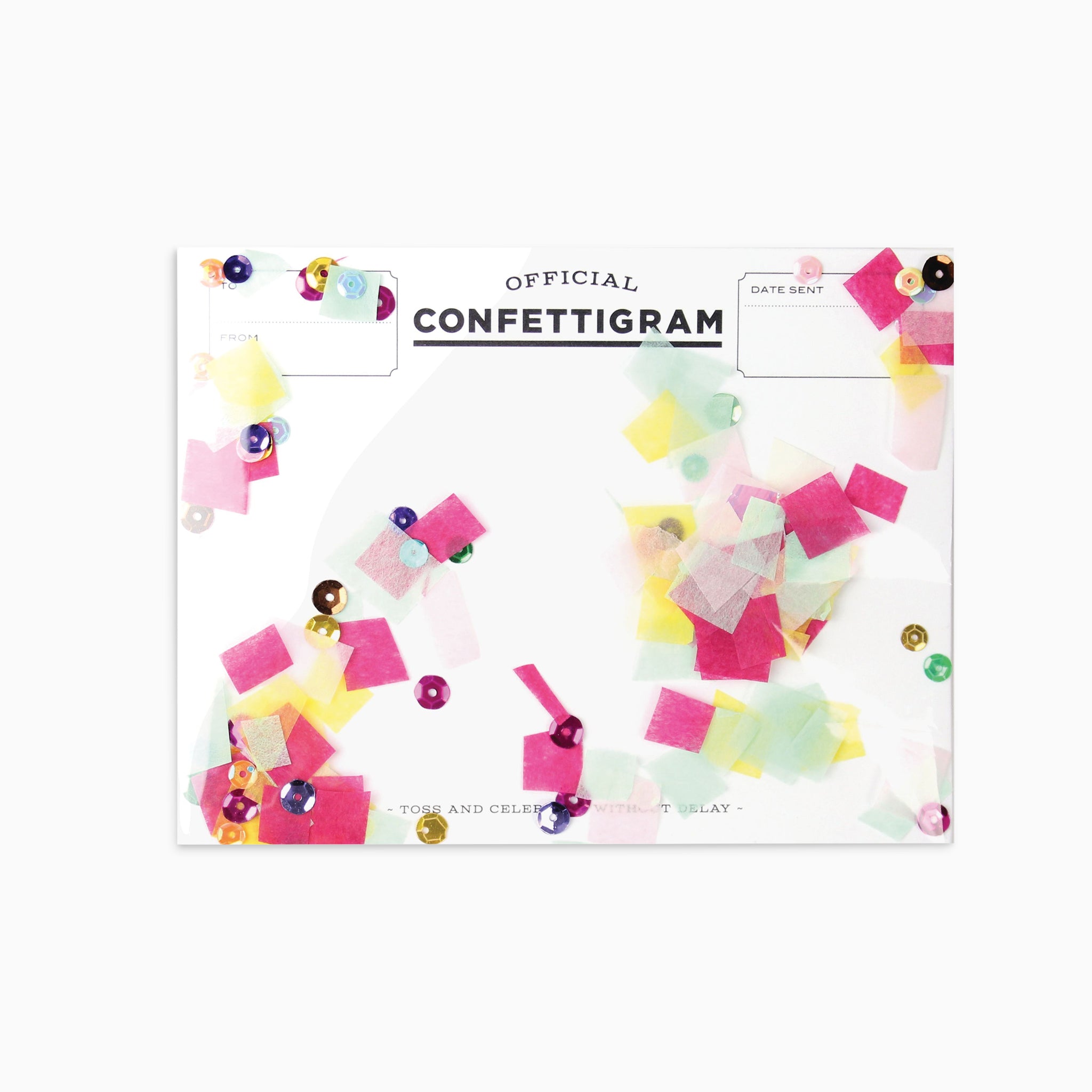 Birthday Brights Confettigram Card