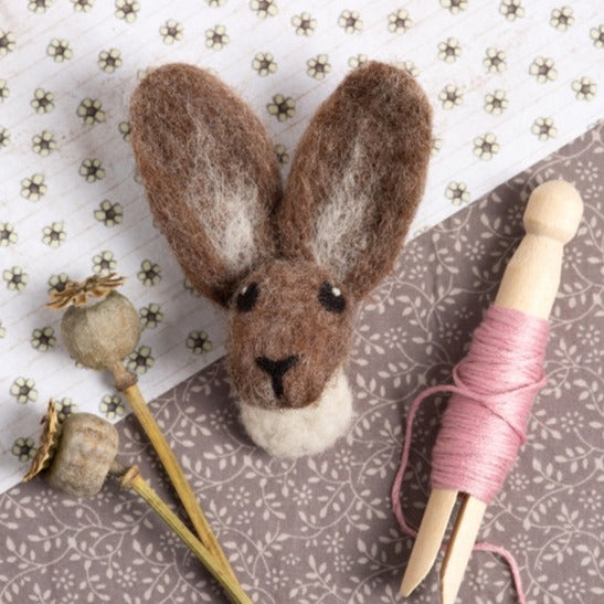 Hare Brooch Felting Kit