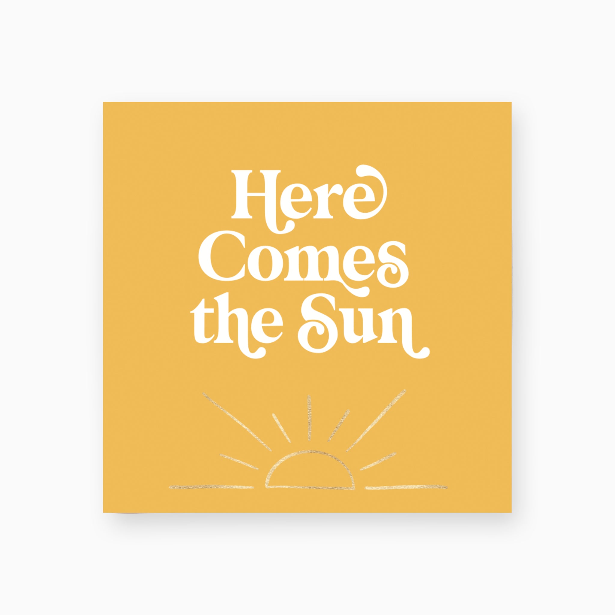 Here Comes the Sun Double-Sided Match Box