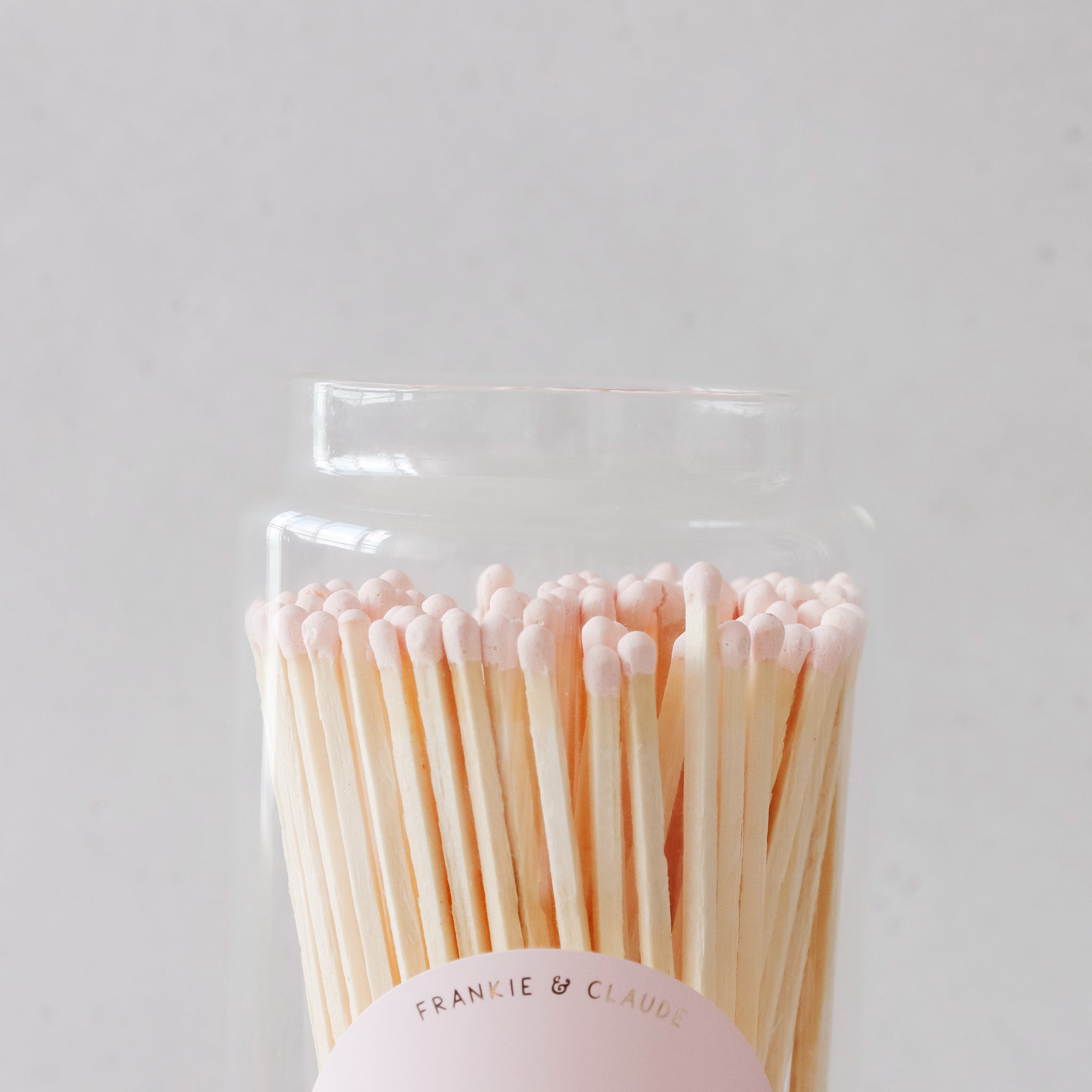 Blush Pink Fireplace Match Jar