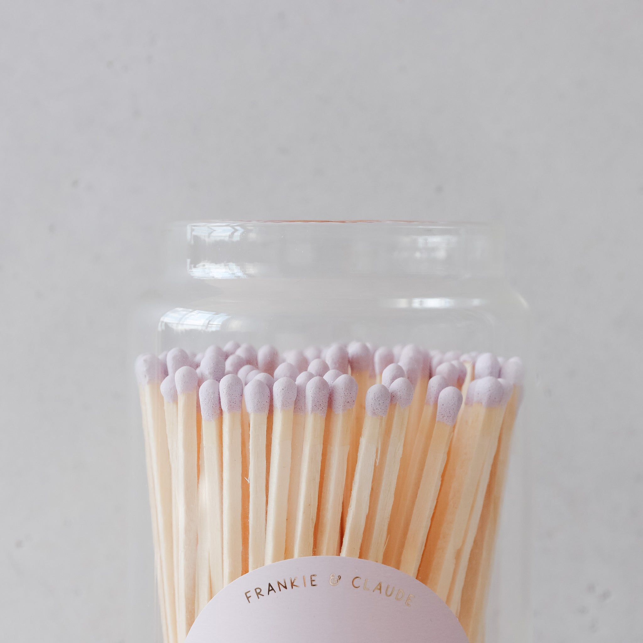 Lilac Fireplace Match Jar