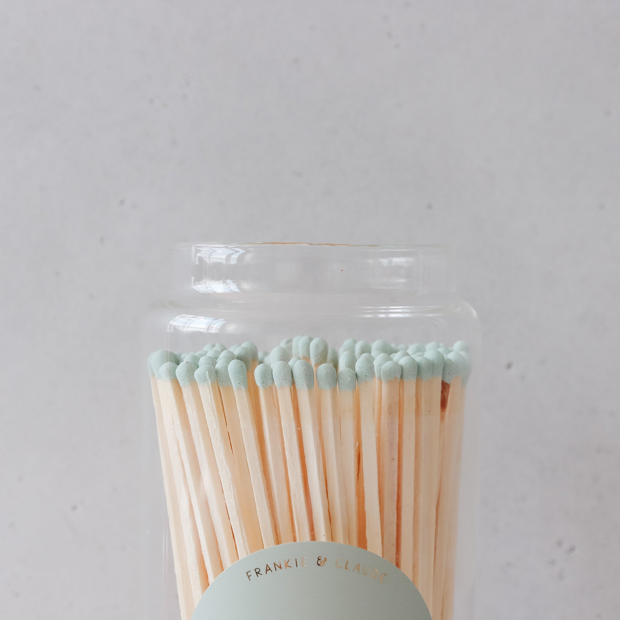 Sage Green Fireplace Match Jar