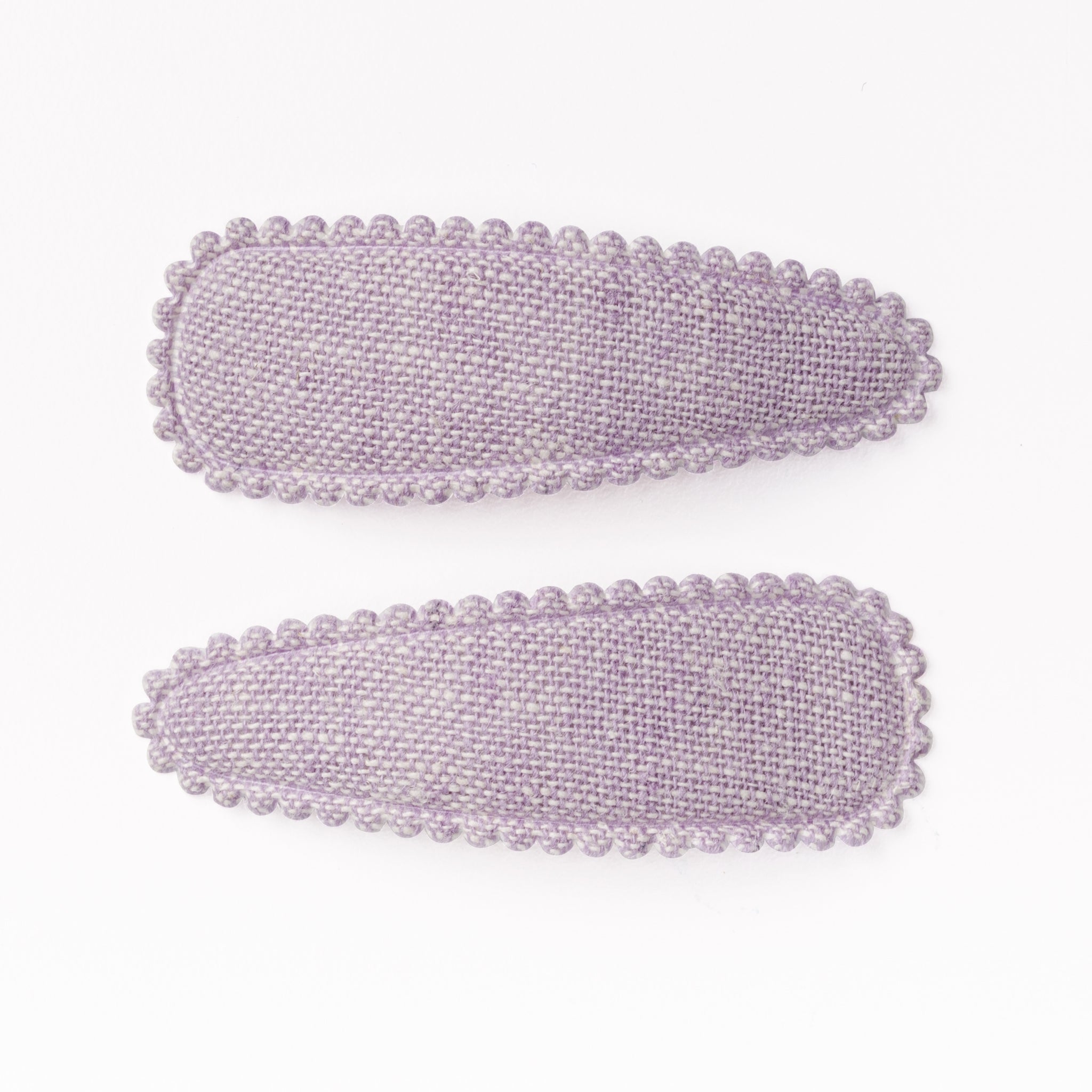 Lavender Linen Hair Clips