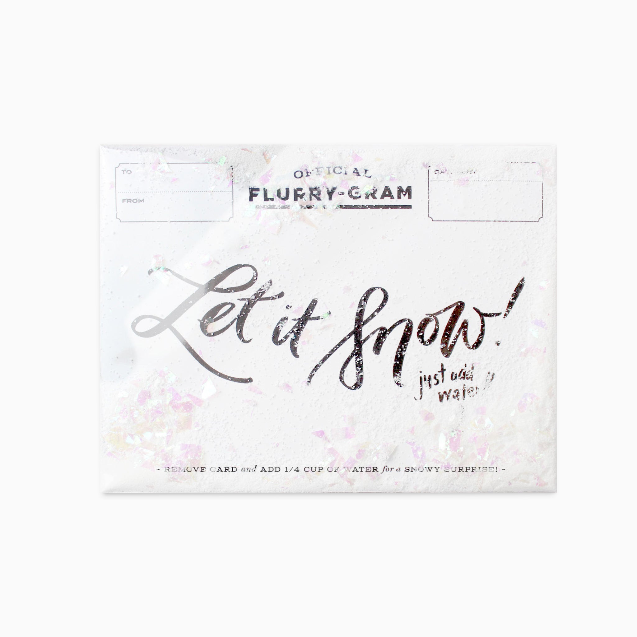 Let it Snow Confettigram Card