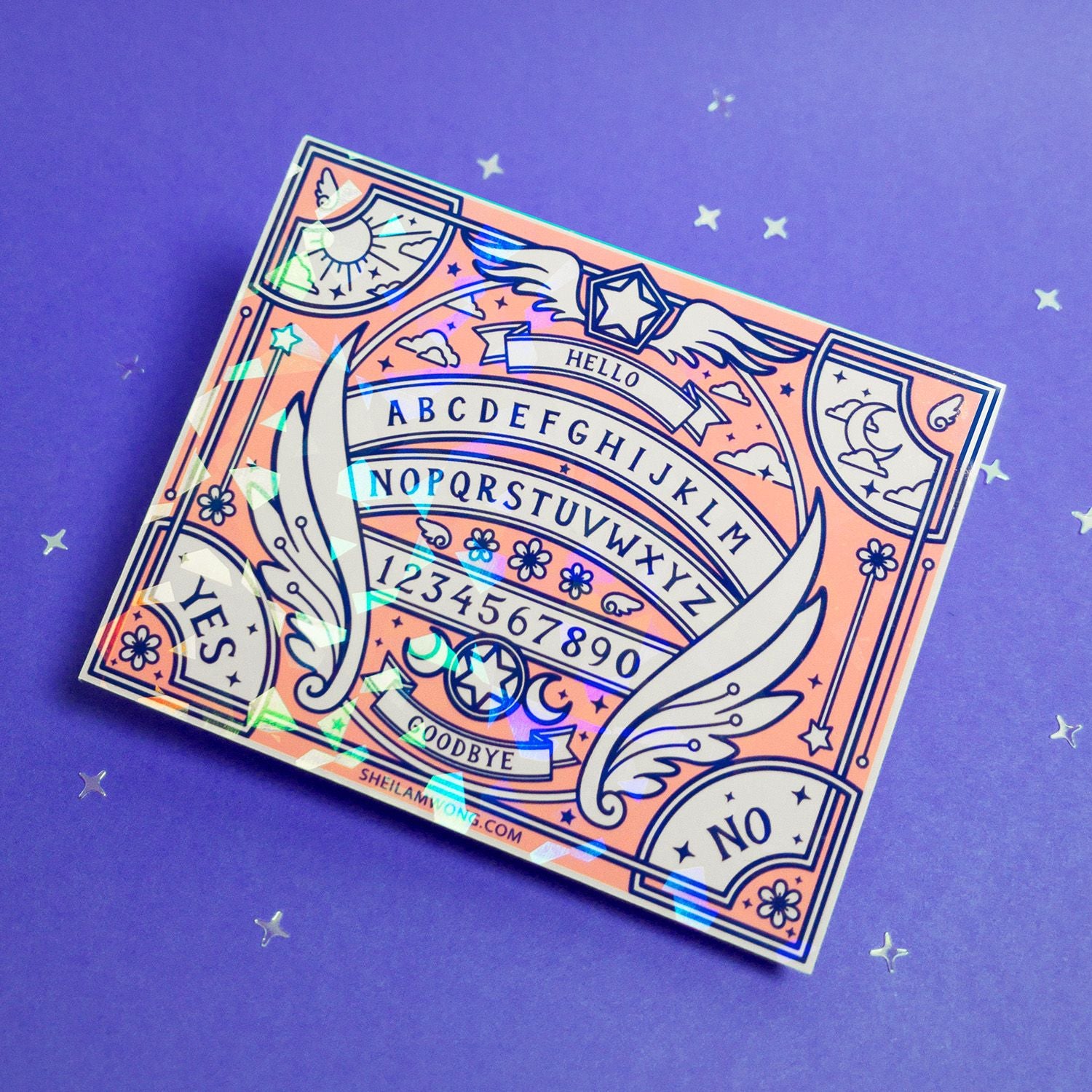 Magical Girl Ouija Board Holographic Sticker