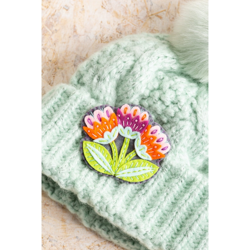 Marianne Flower Felt Brooch Craft Kit