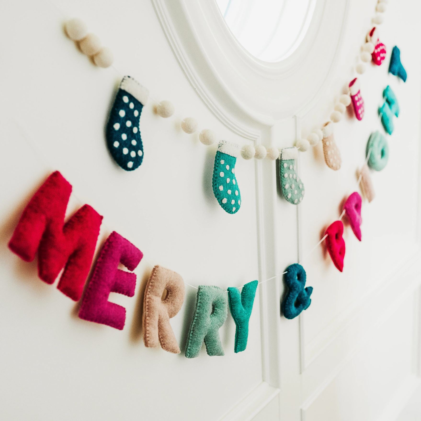 Felt Merry & Bright Garland