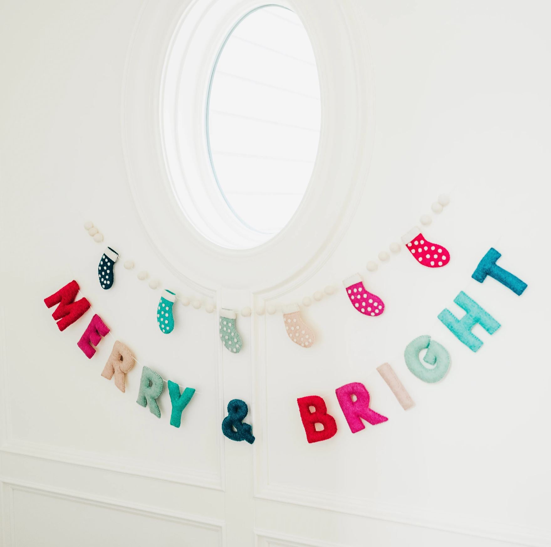 Felt Merry & Bright Garland