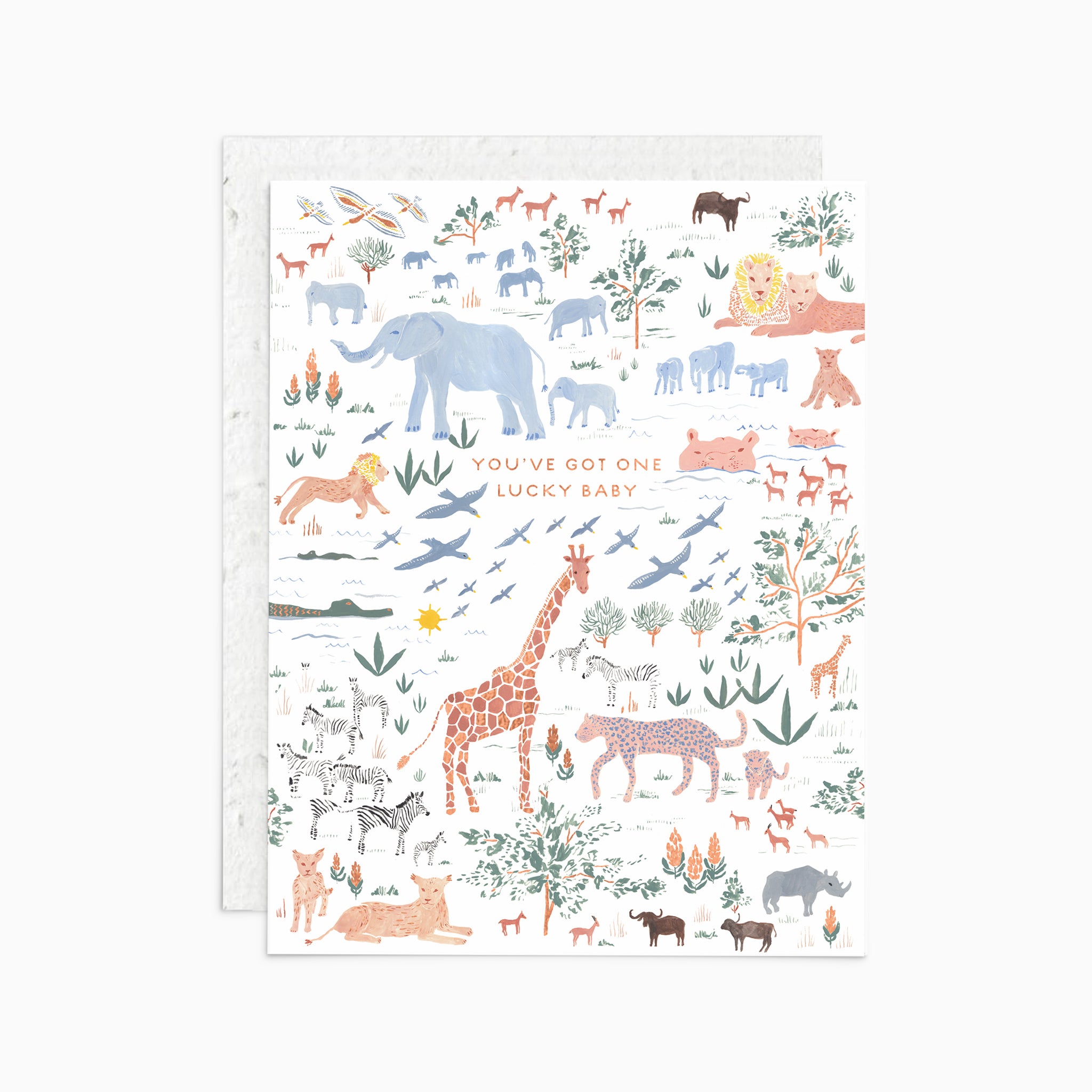 One Lucky Baby - Plantable Card