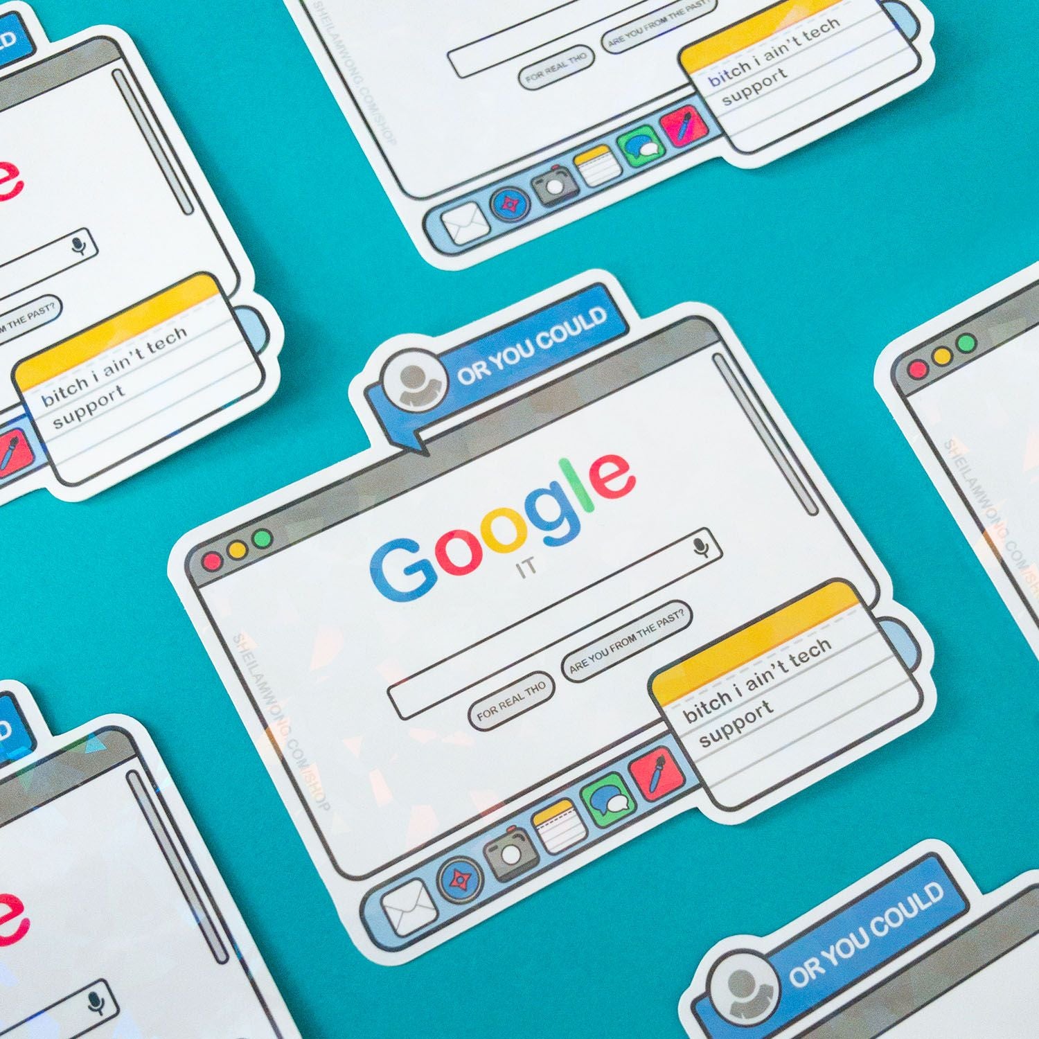 Google It Holographic Sticker