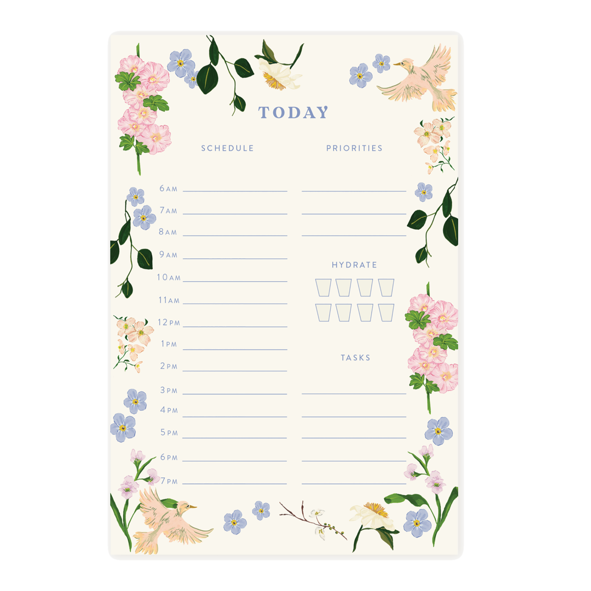 Pastel Garden Notepad