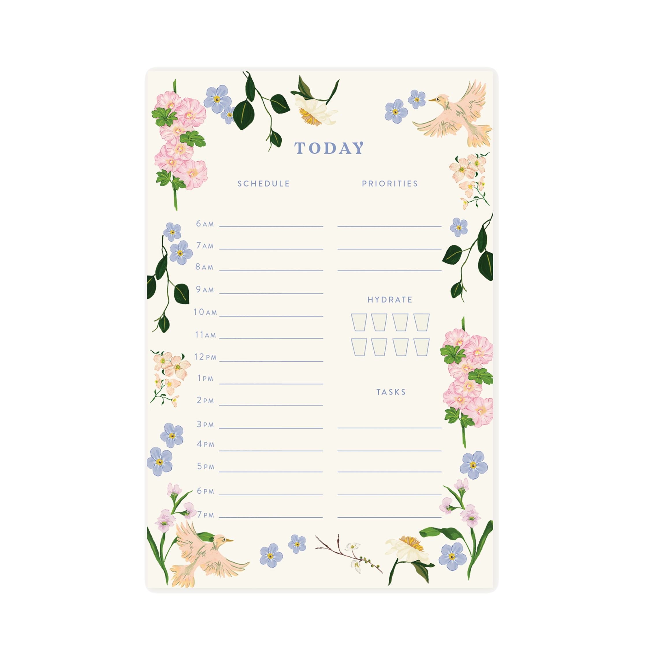 Pastel Garden Notepad