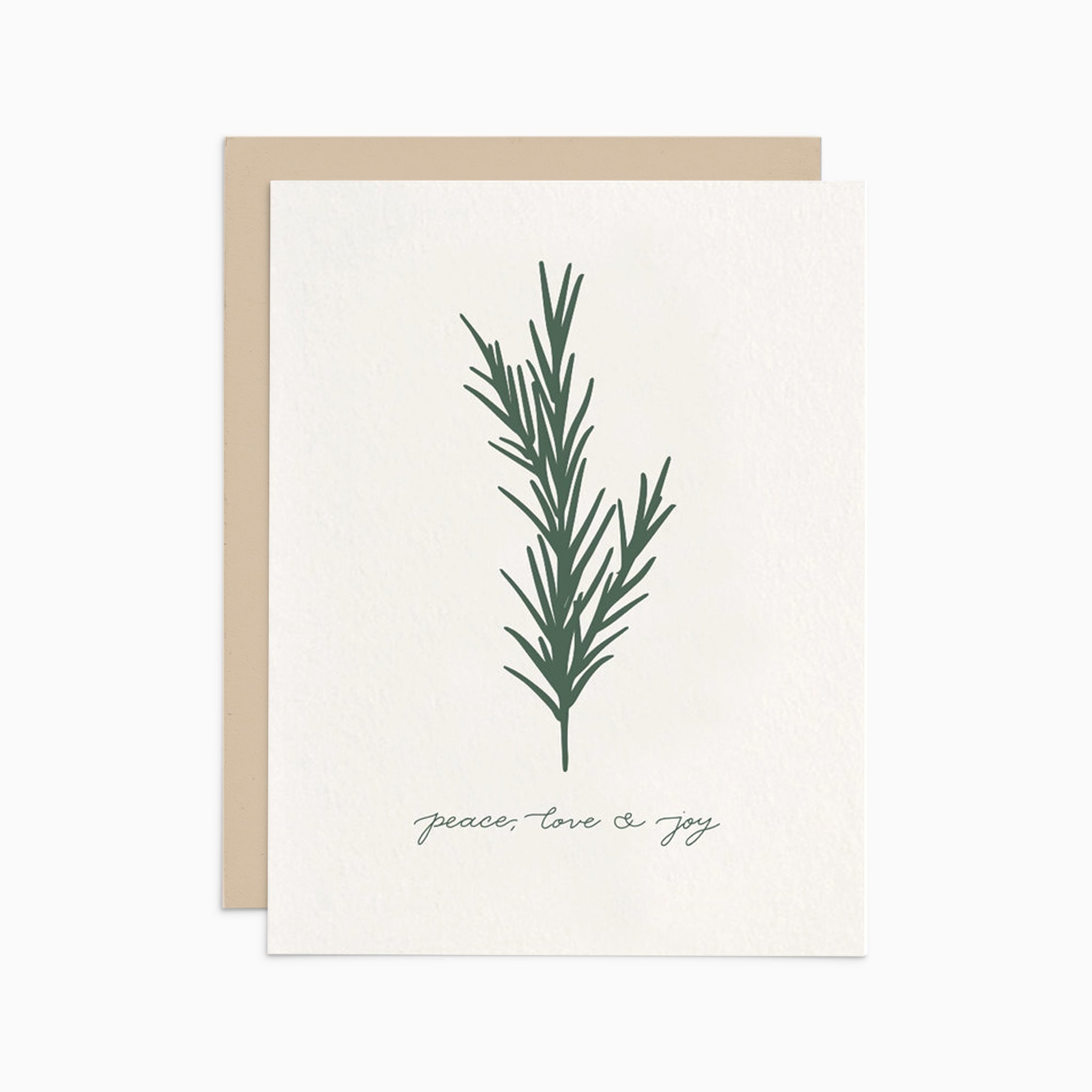 Peace, Love & Joy Holiday Card