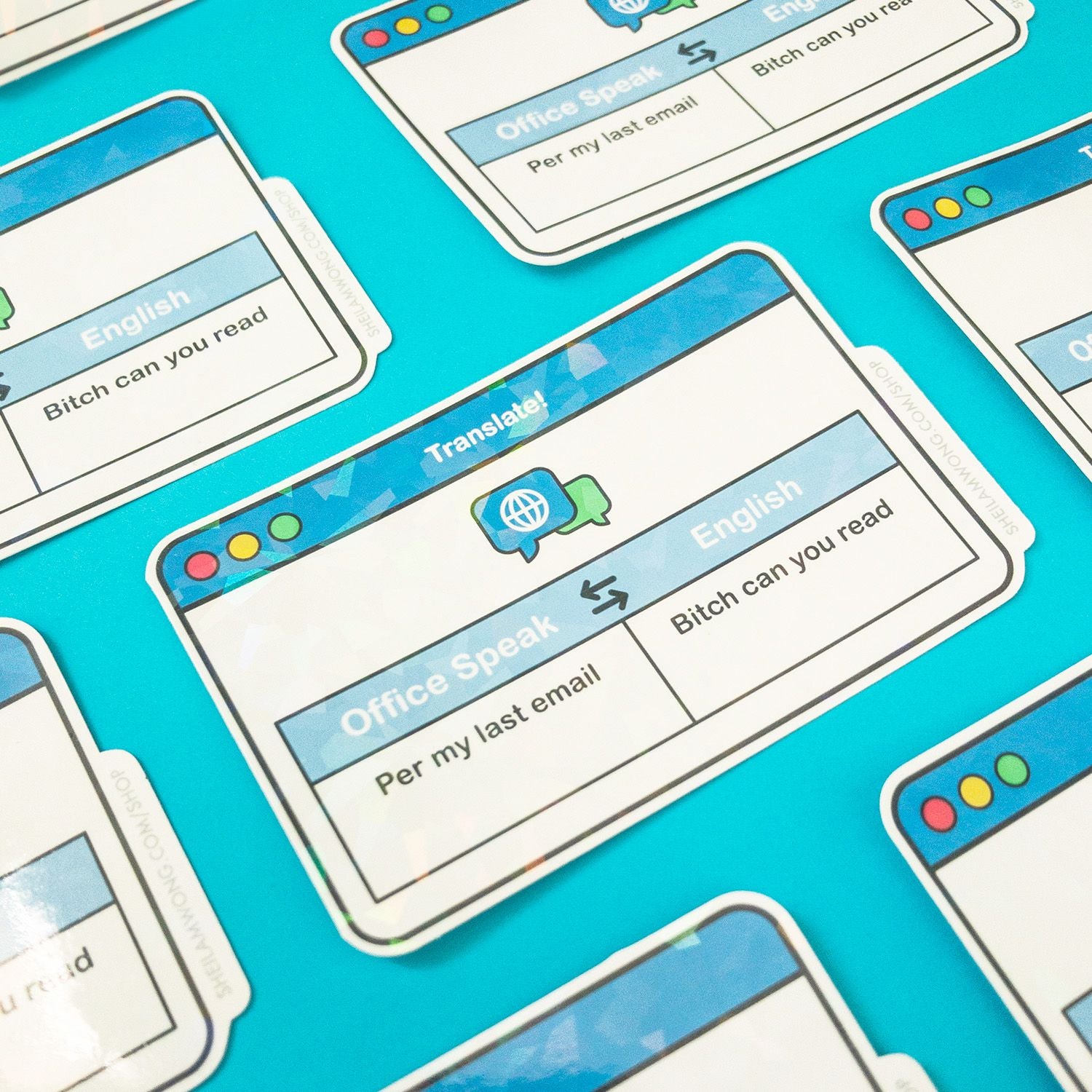 Per My Last Email Holographic Sticker