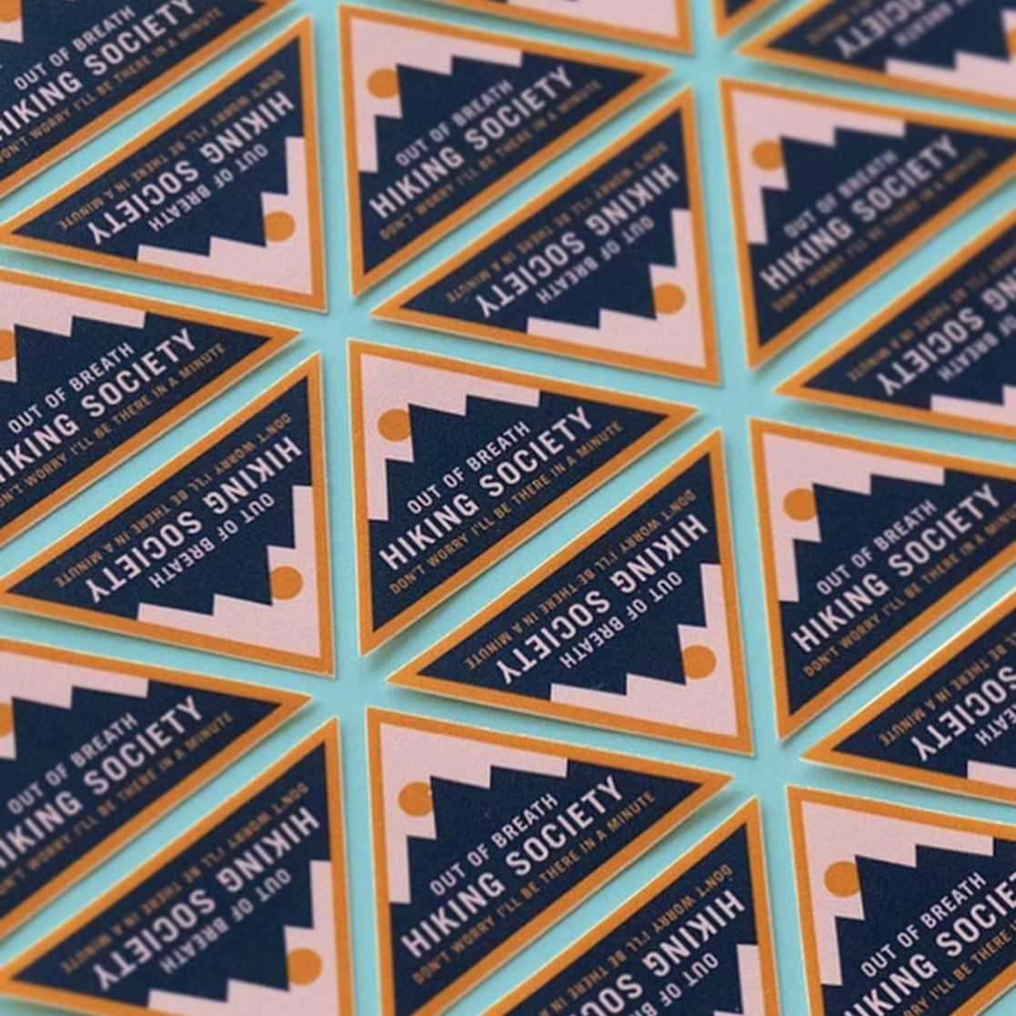 Out of Breath Hiking Society Sticker