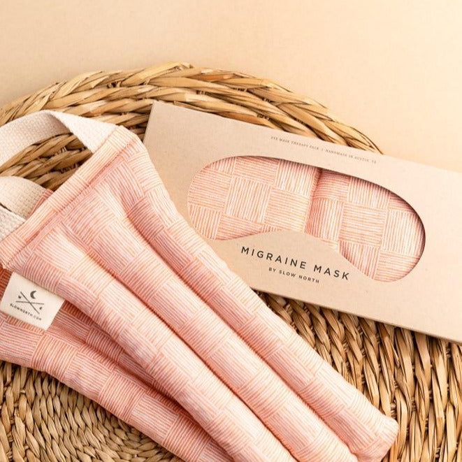 Pink Pampas Migraine Eye Mask
