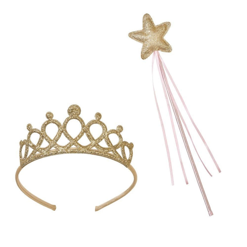 Pink and Gold Wand & Tiara Set